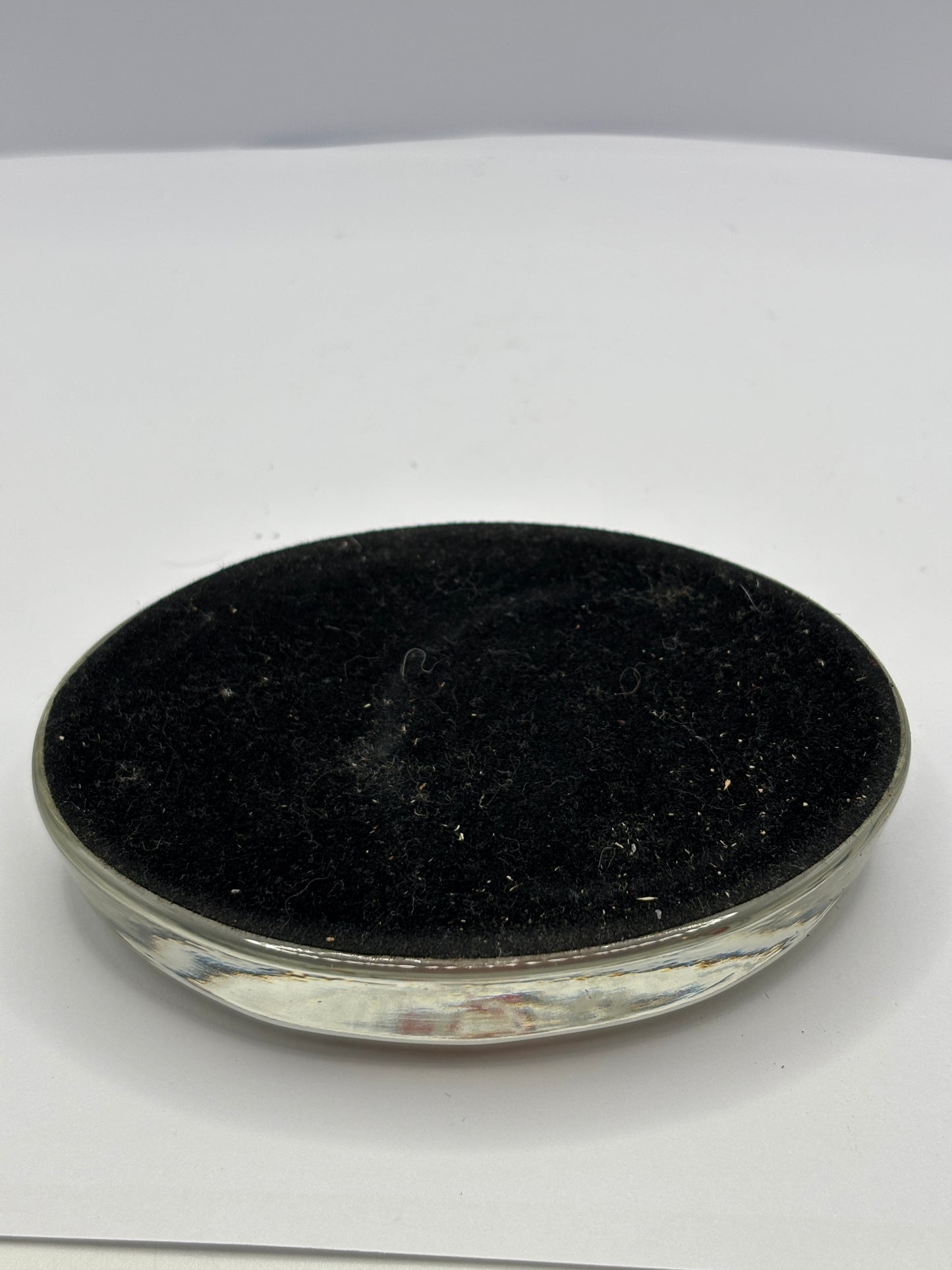 Old glass advertising paperweight. John Fox castle hill brewery