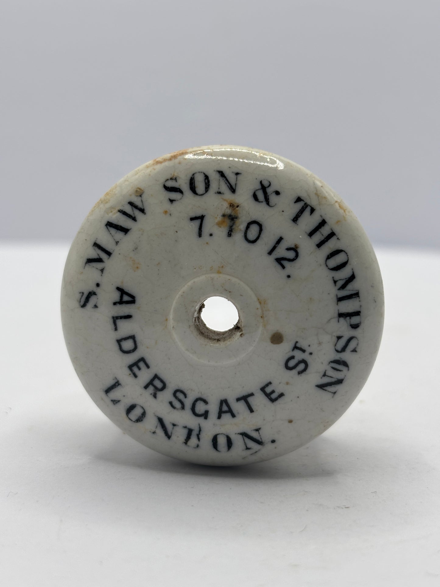 Old advertising baby feeder lid