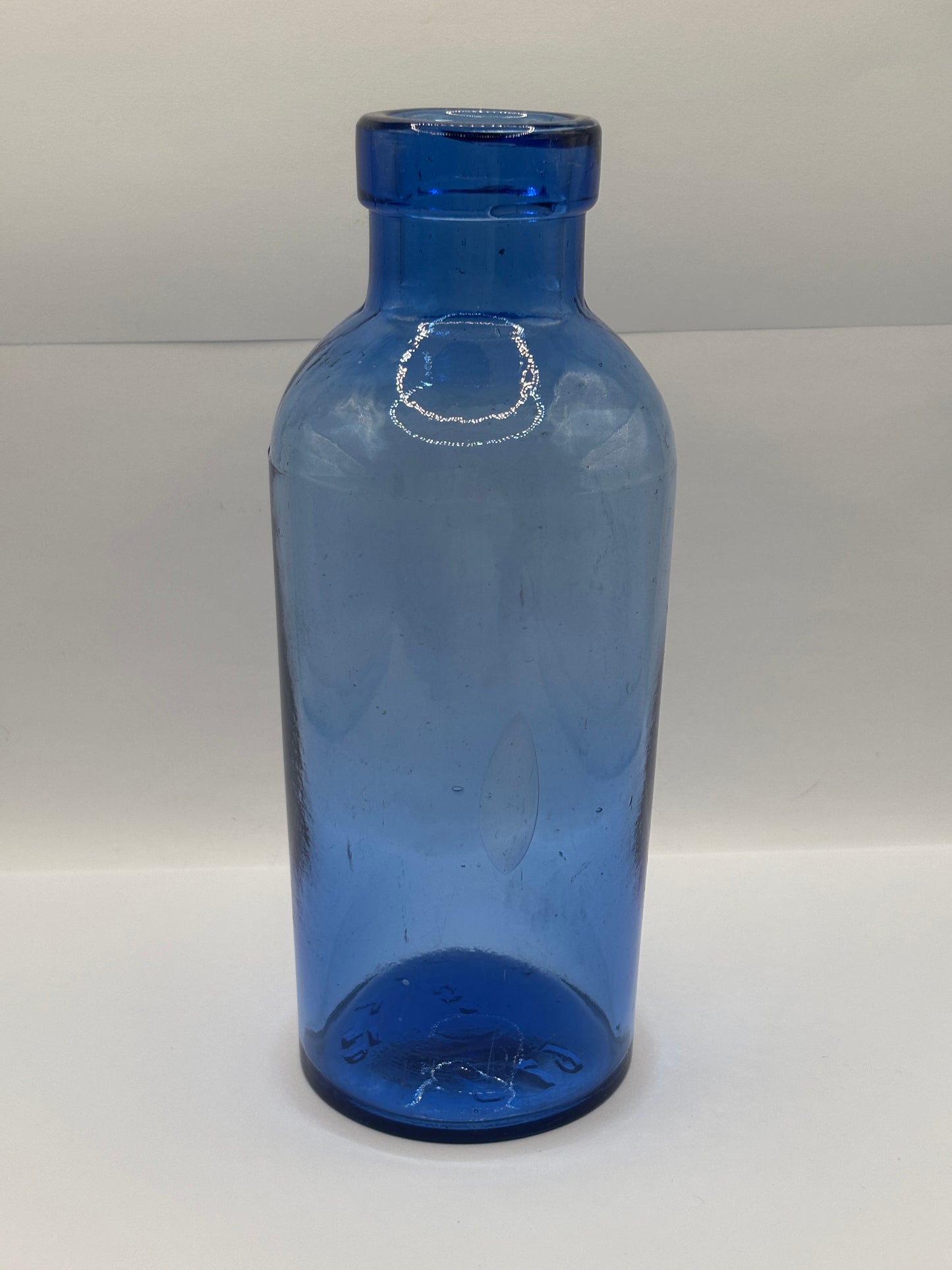 Old blue glass bottle