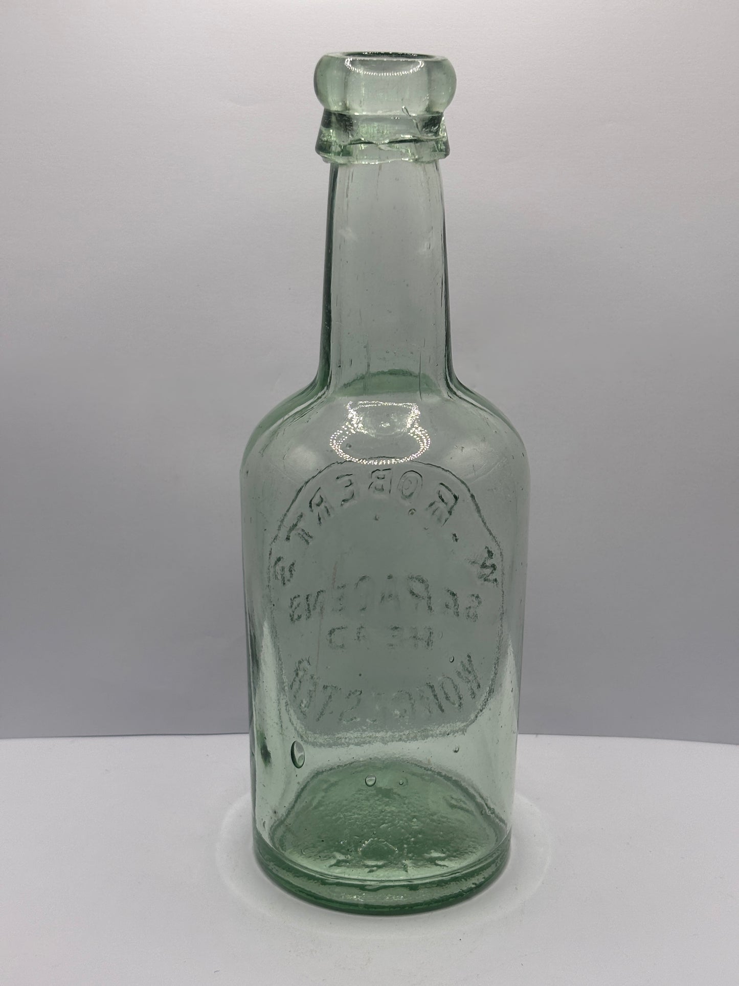 Old Worcester beer bottle, Saragens head Worcester