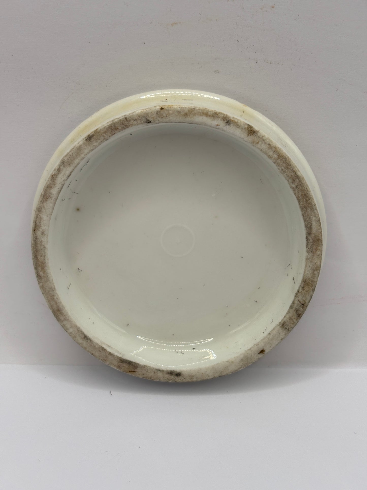 Old hand painted lid