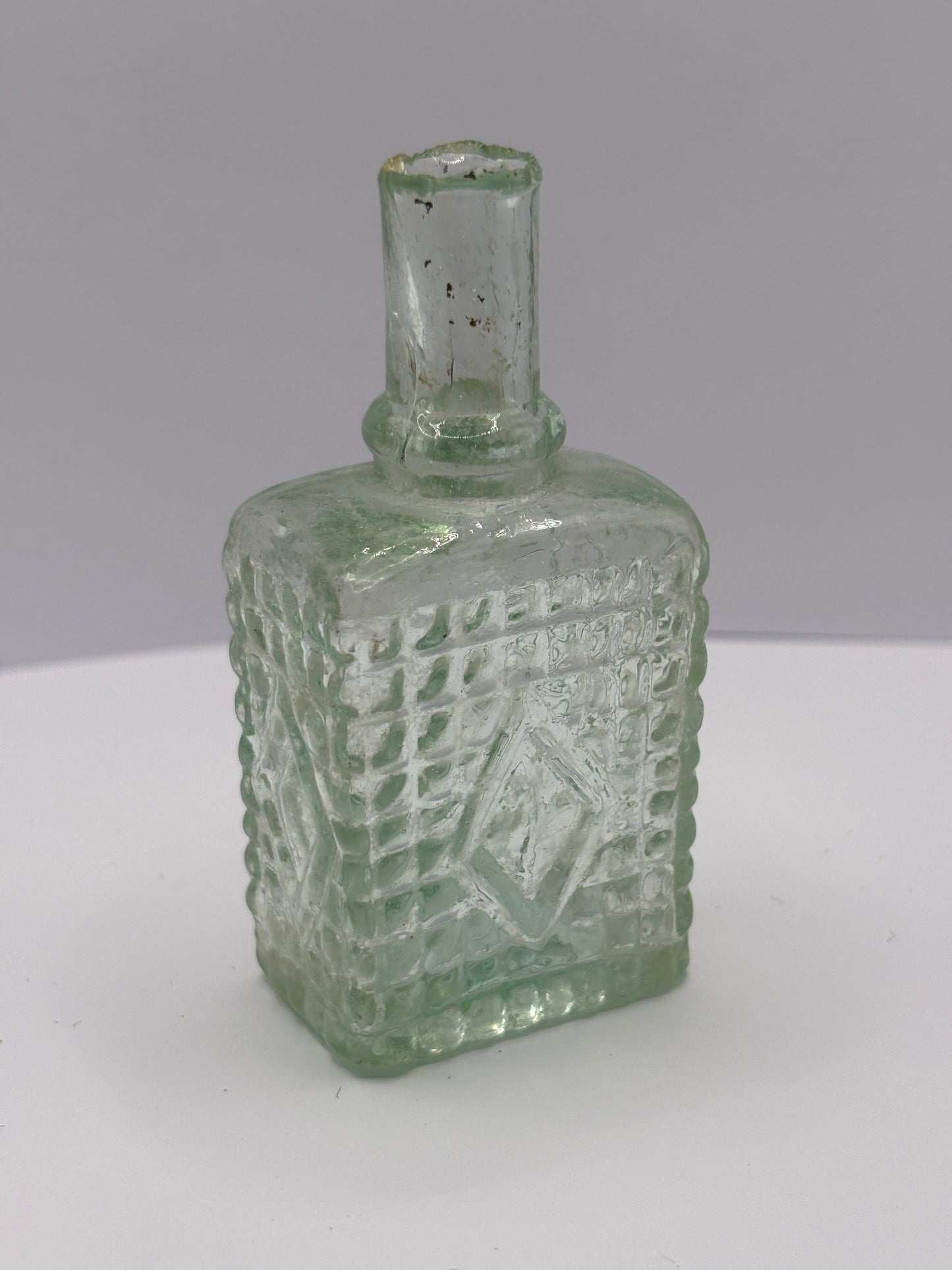 Old early glass scent bottle