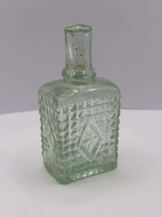 Old early glass scent bottle