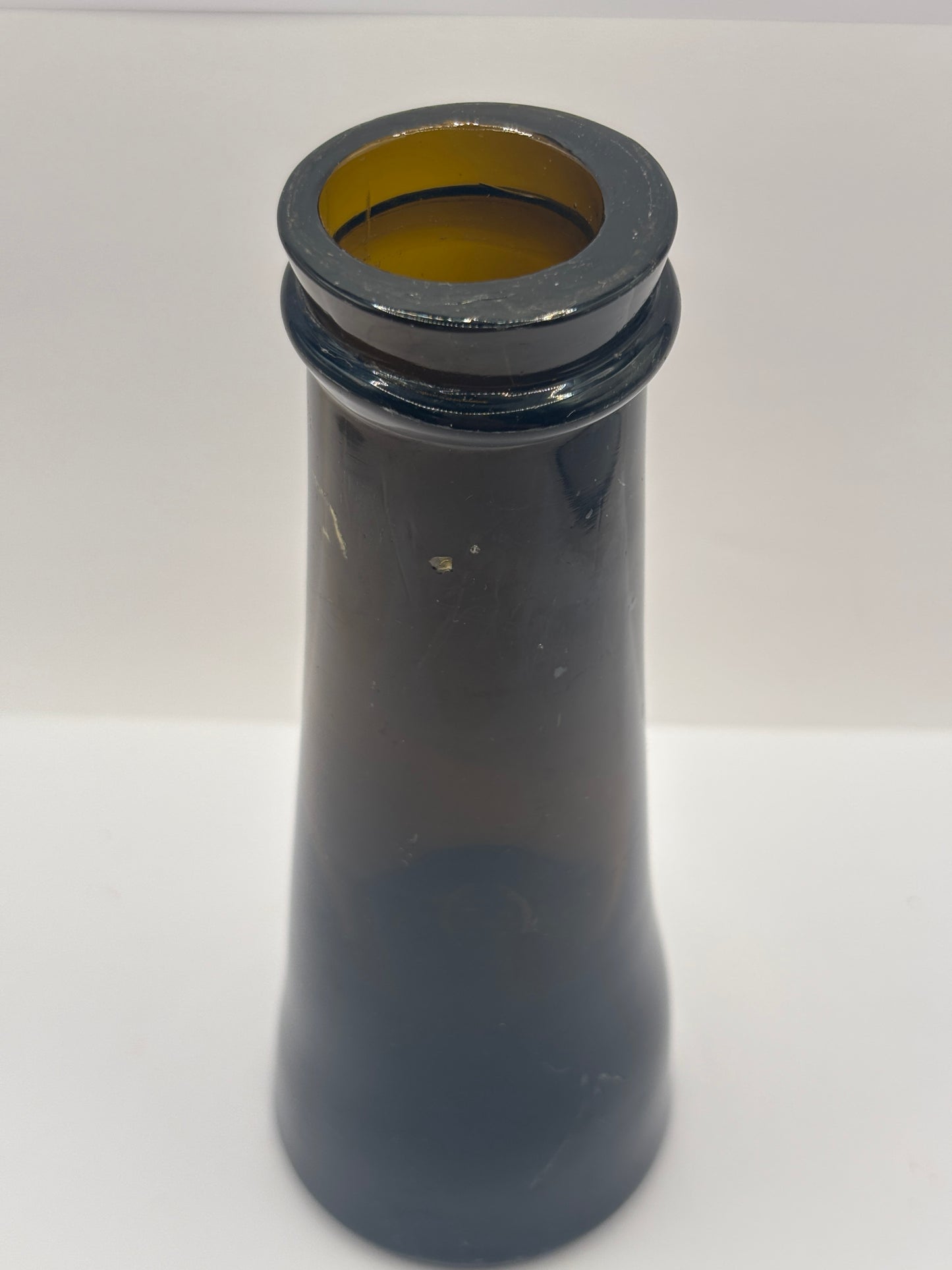 Old glass truffle jar