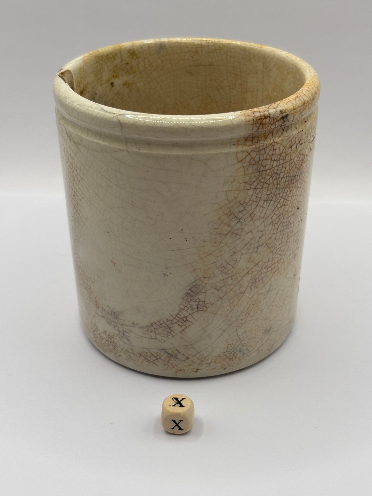 Old 1lb frank coopers marmalade jar.  Damaged (x)