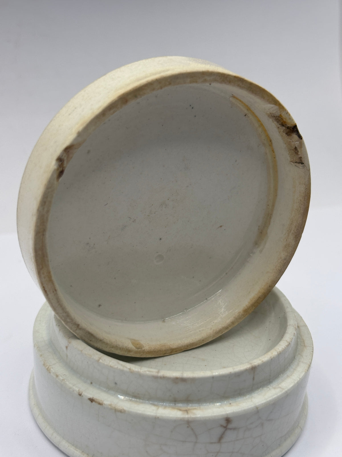 Old advertising lid and base. Rowlands Otto of rose cold cream