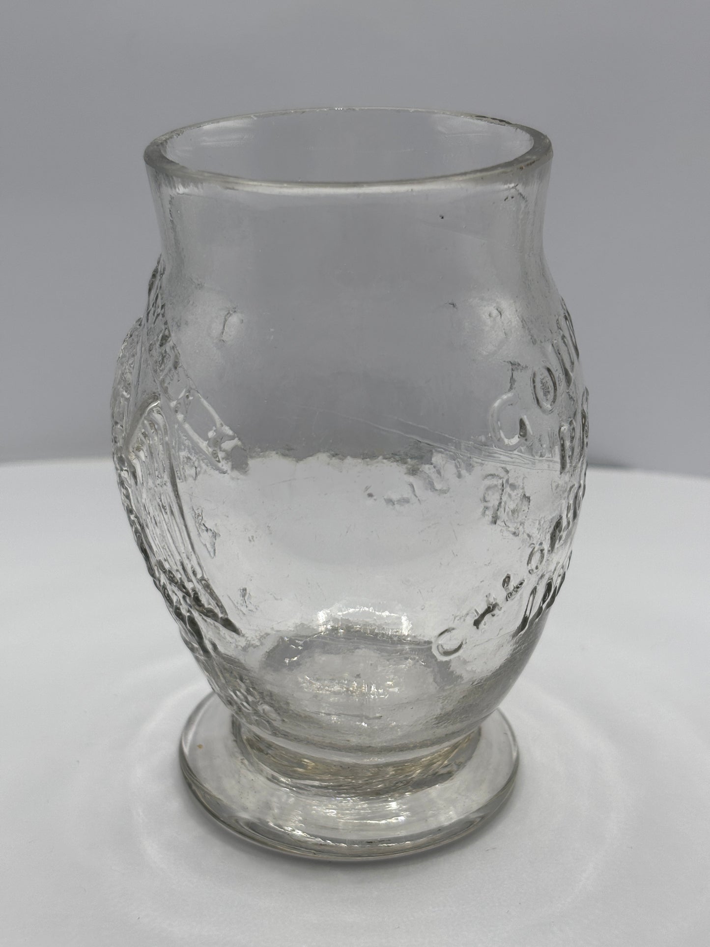 Old clear glass advertising inhaler. Godfreys patent chloride of ammonia