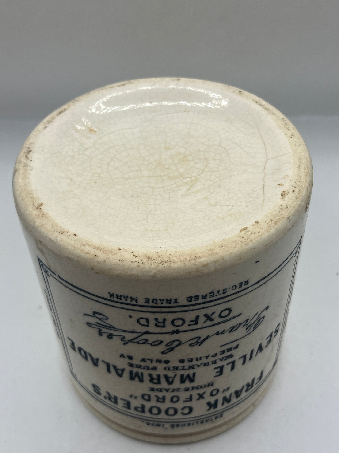 Frank coopers advertising marmalade jar (F)