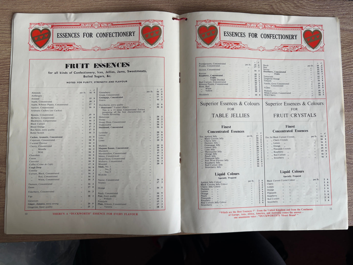 Antique Duckworth & Co price list book. ephemera