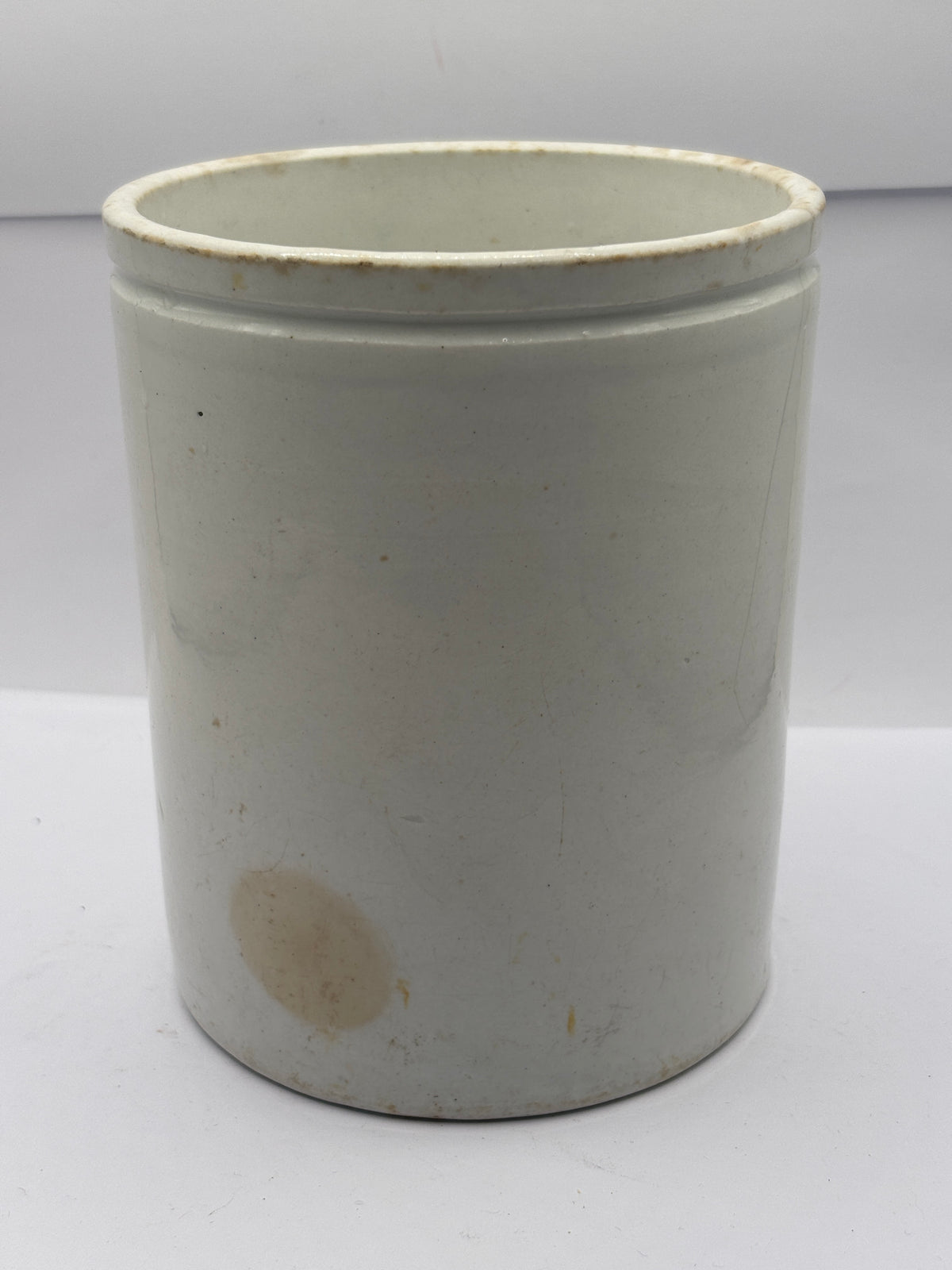 Old large rare 3lb stoneware marmalade pot, Joseph Bird & Sons pure scotch marmalade