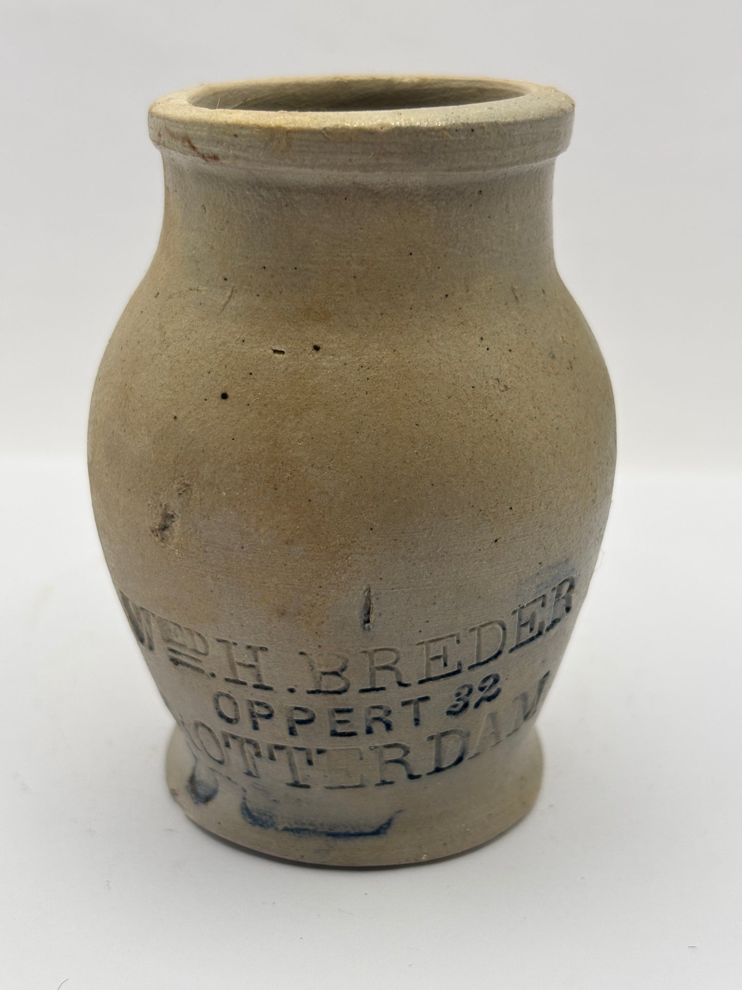 Old impressed stoneware jug, Rotterdam