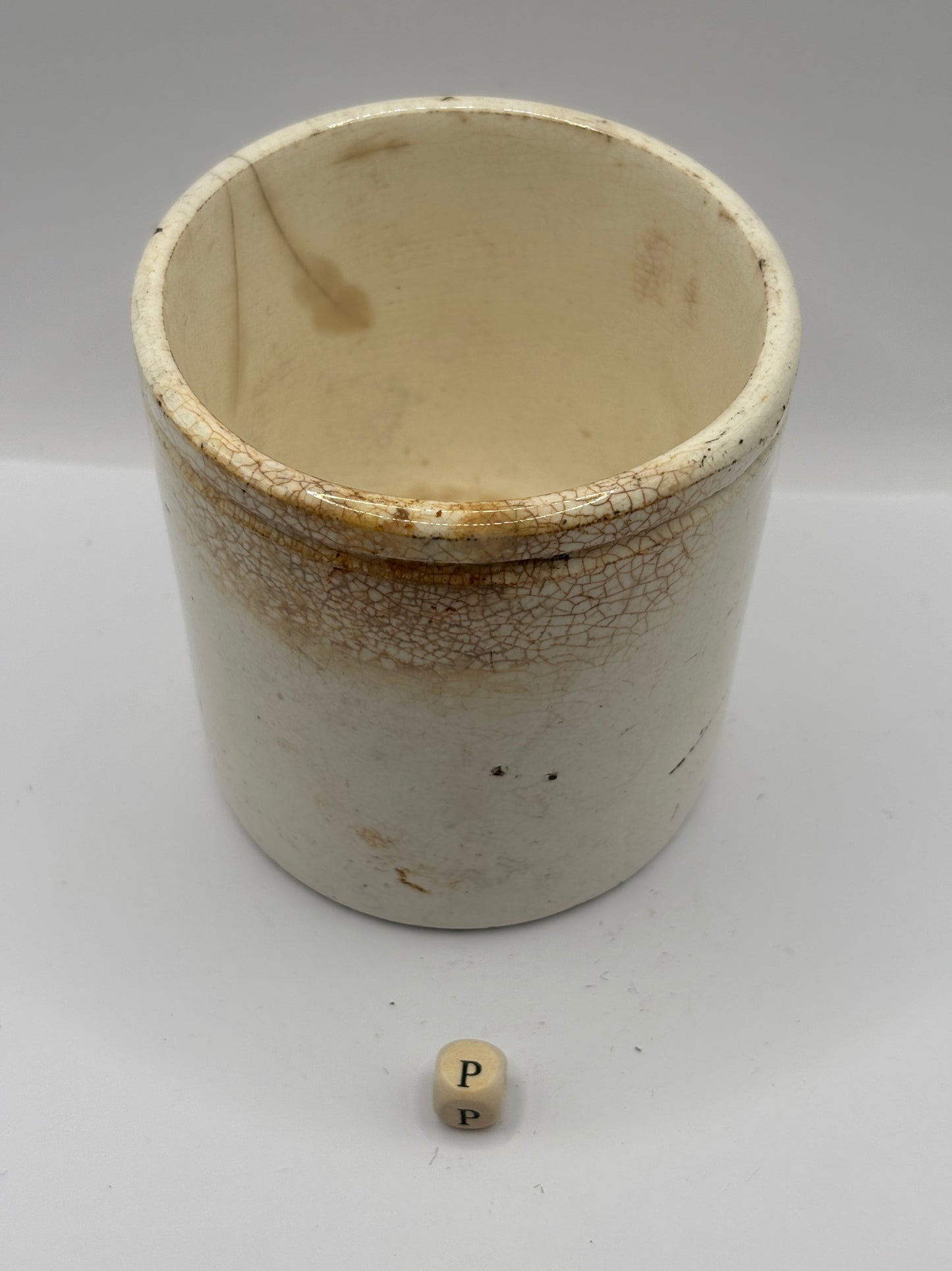 Old plain stoneware marmalade jar (P) Mailing