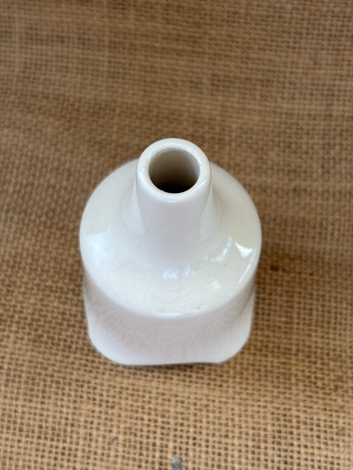 Old stoneware pie funnel (a)