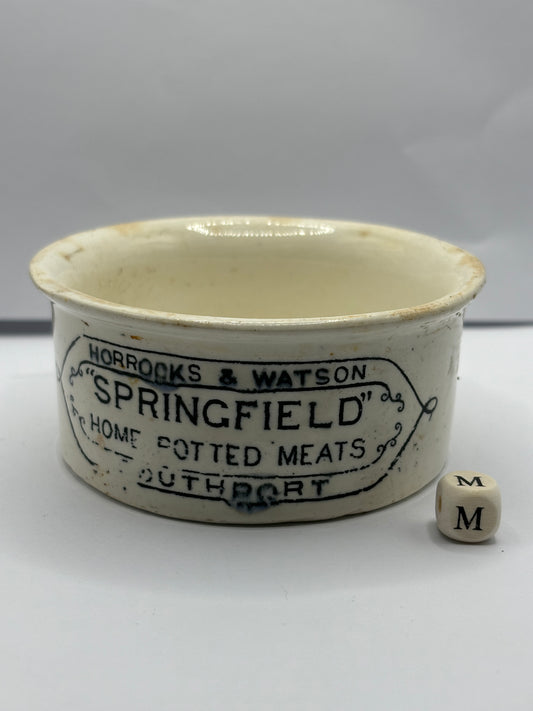 Springfield advertising meat paste pot (m)