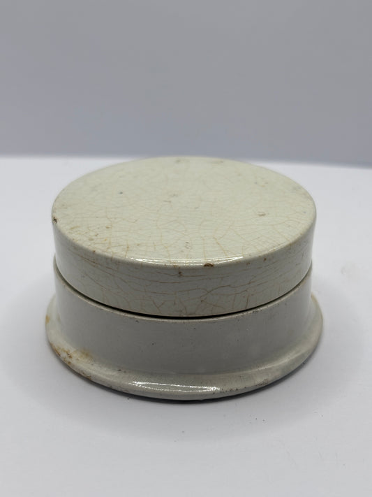 Old plain pot lid and base