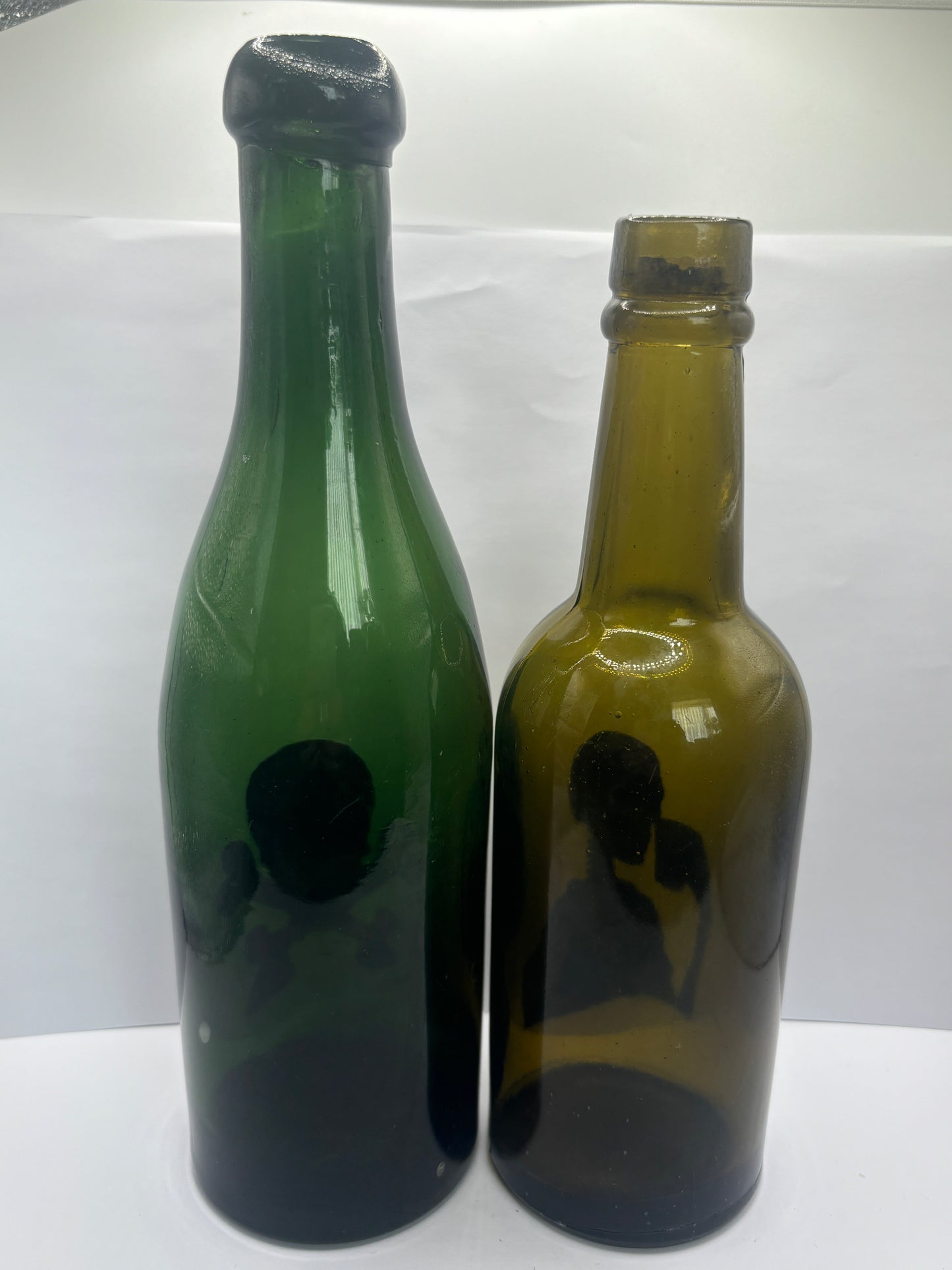 2 labelled halloween bottles