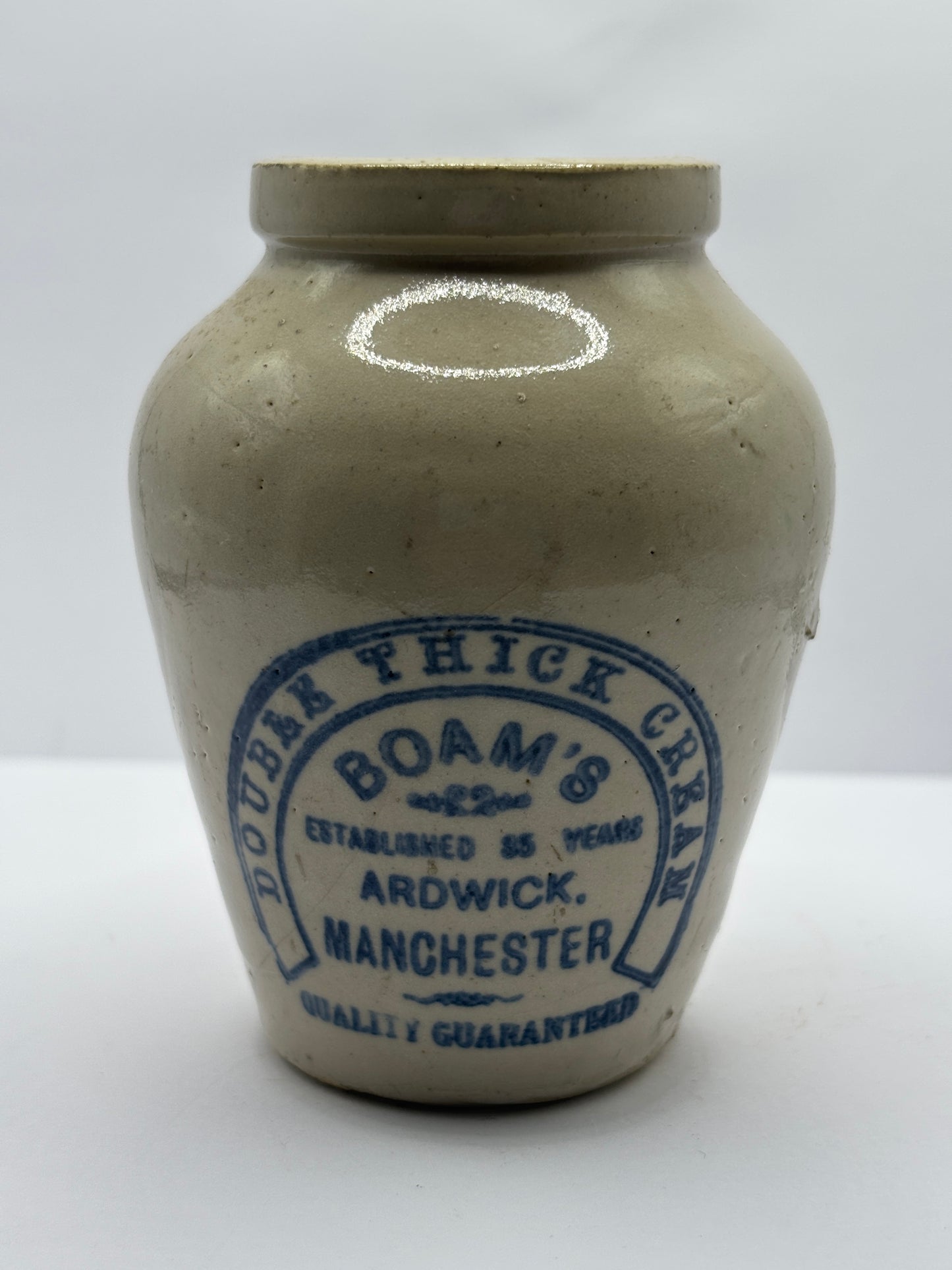 Old Boams advertising cream pot