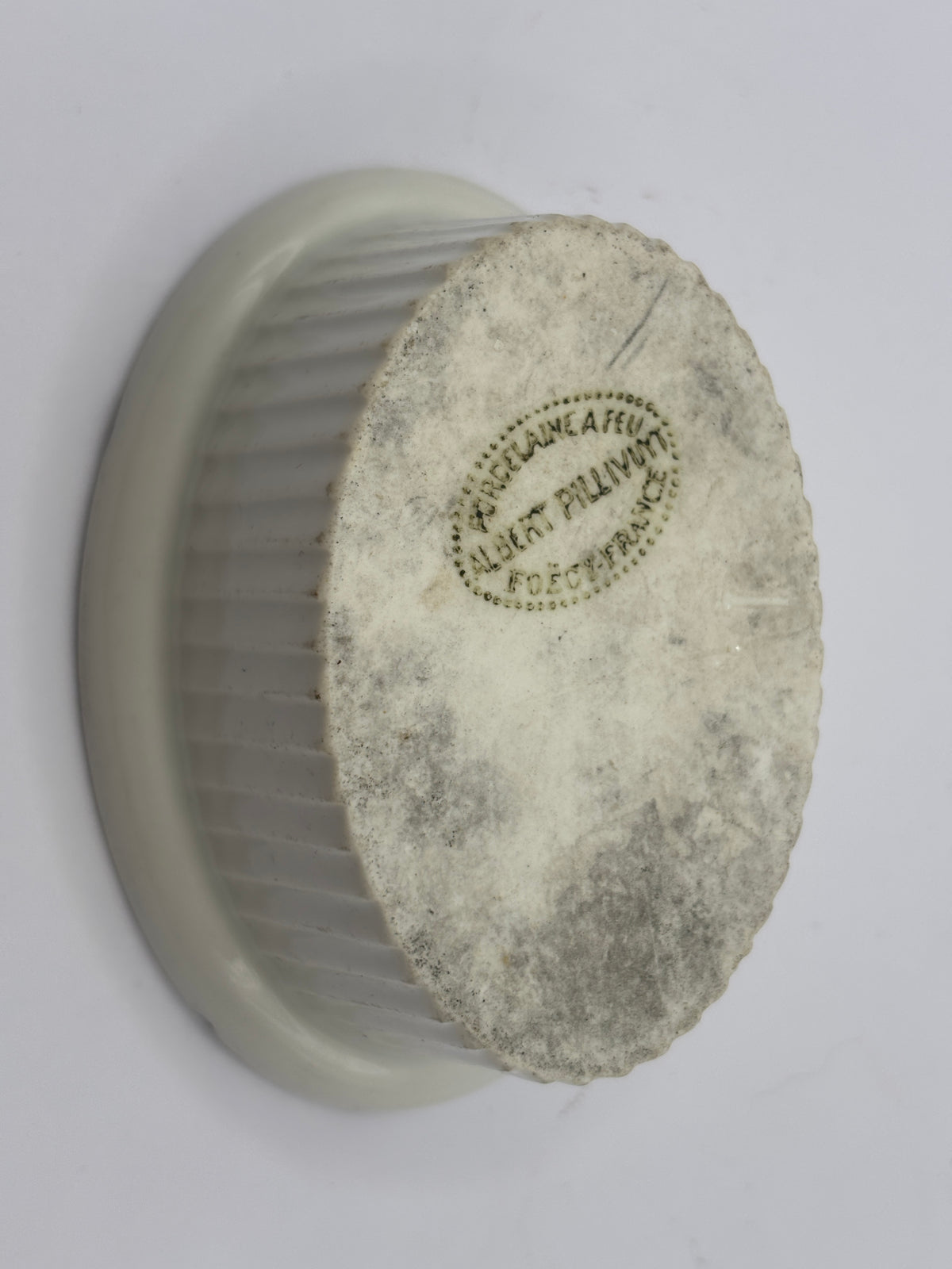 Old french stoneware dish