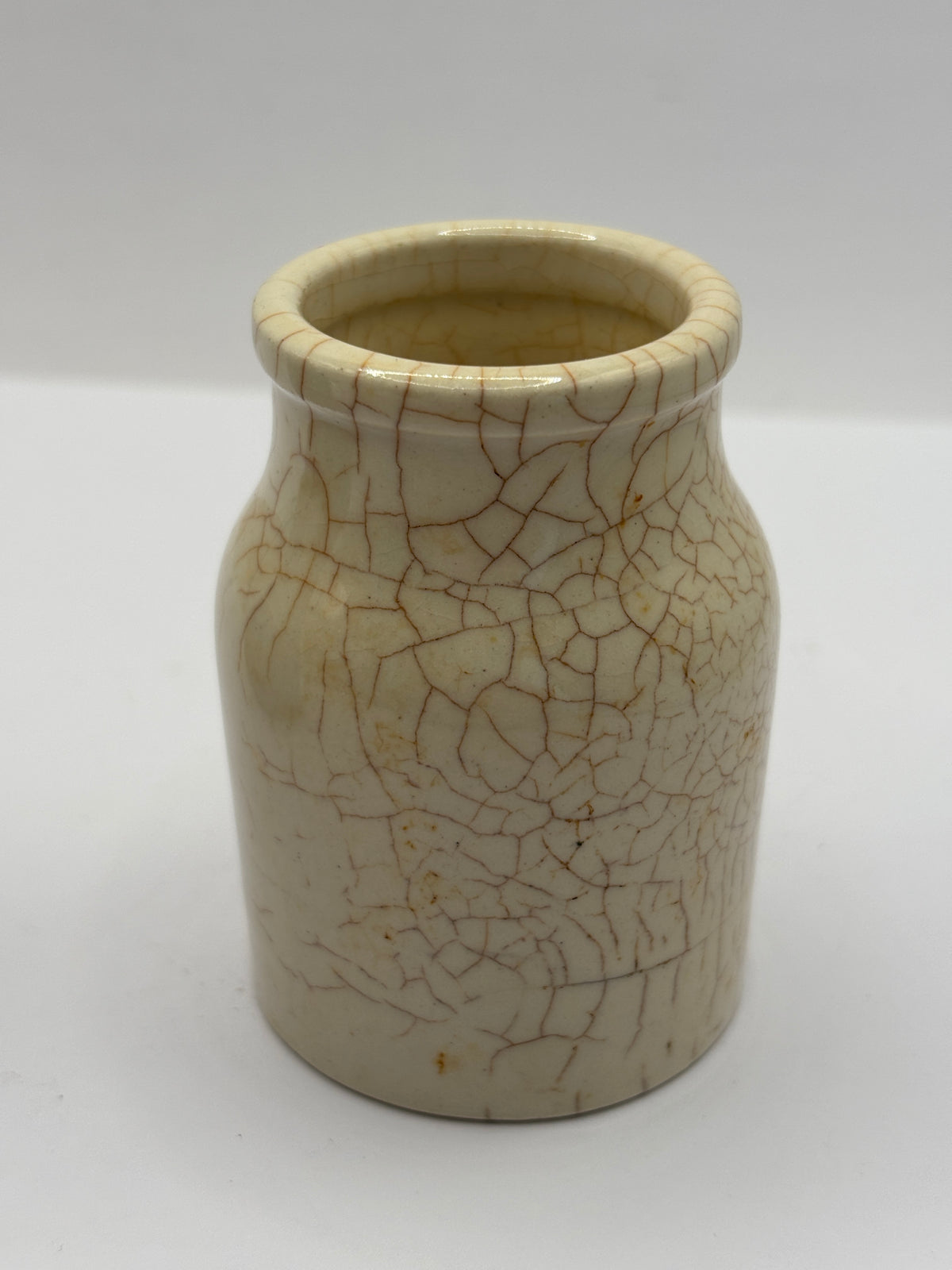 Old mini stained & crazed pot