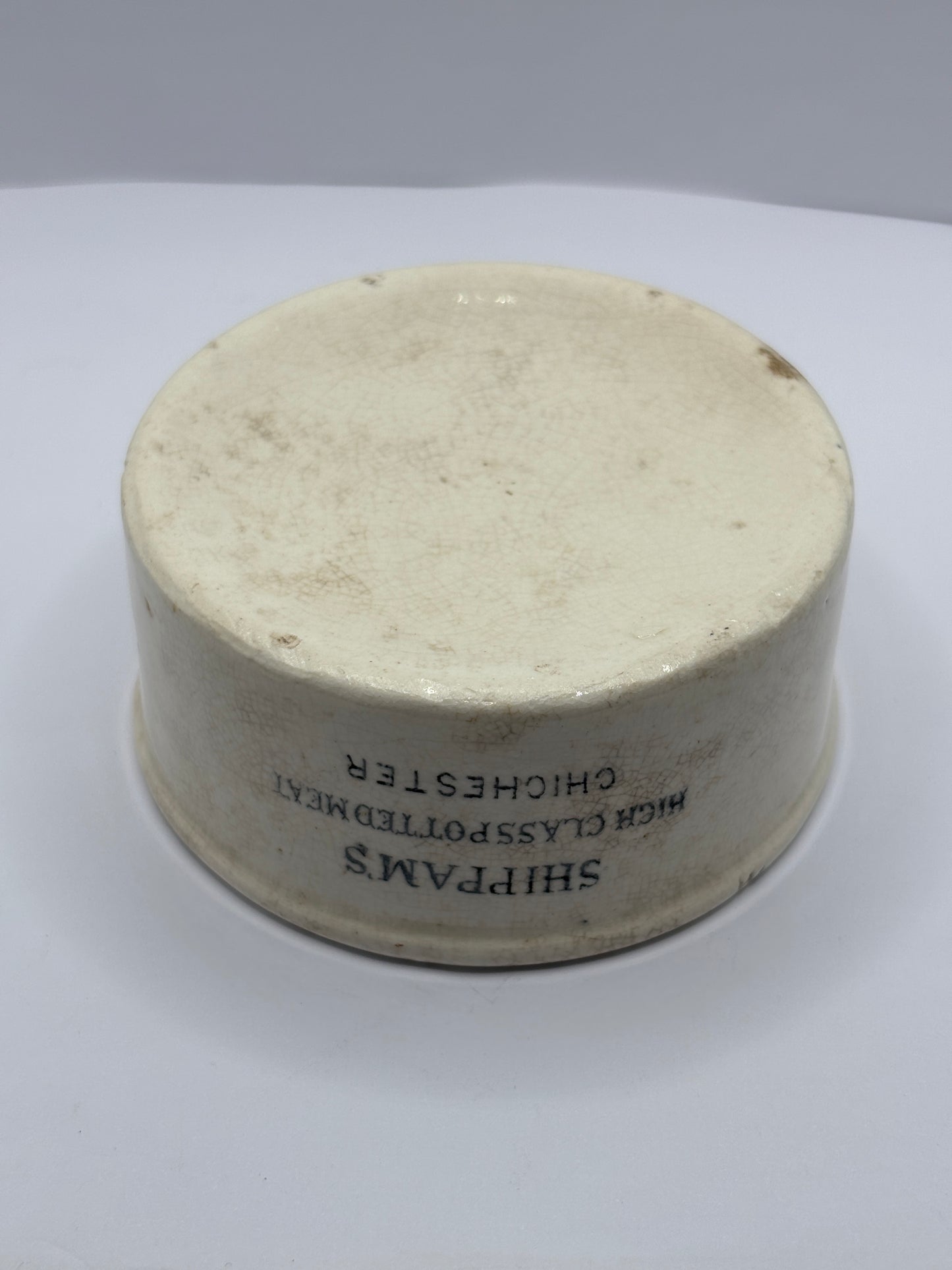 Shippams advertising meat paste pot