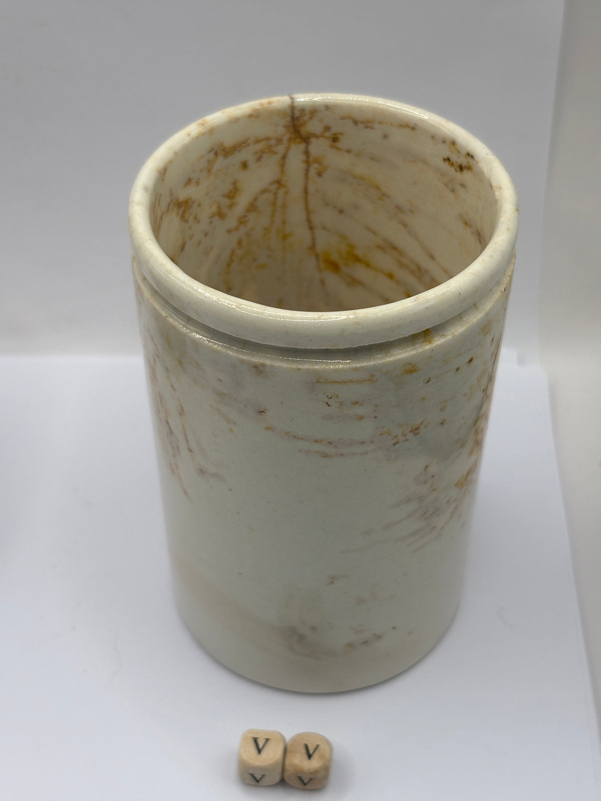 Old 1lb plain mailing marmalade pot (vv)