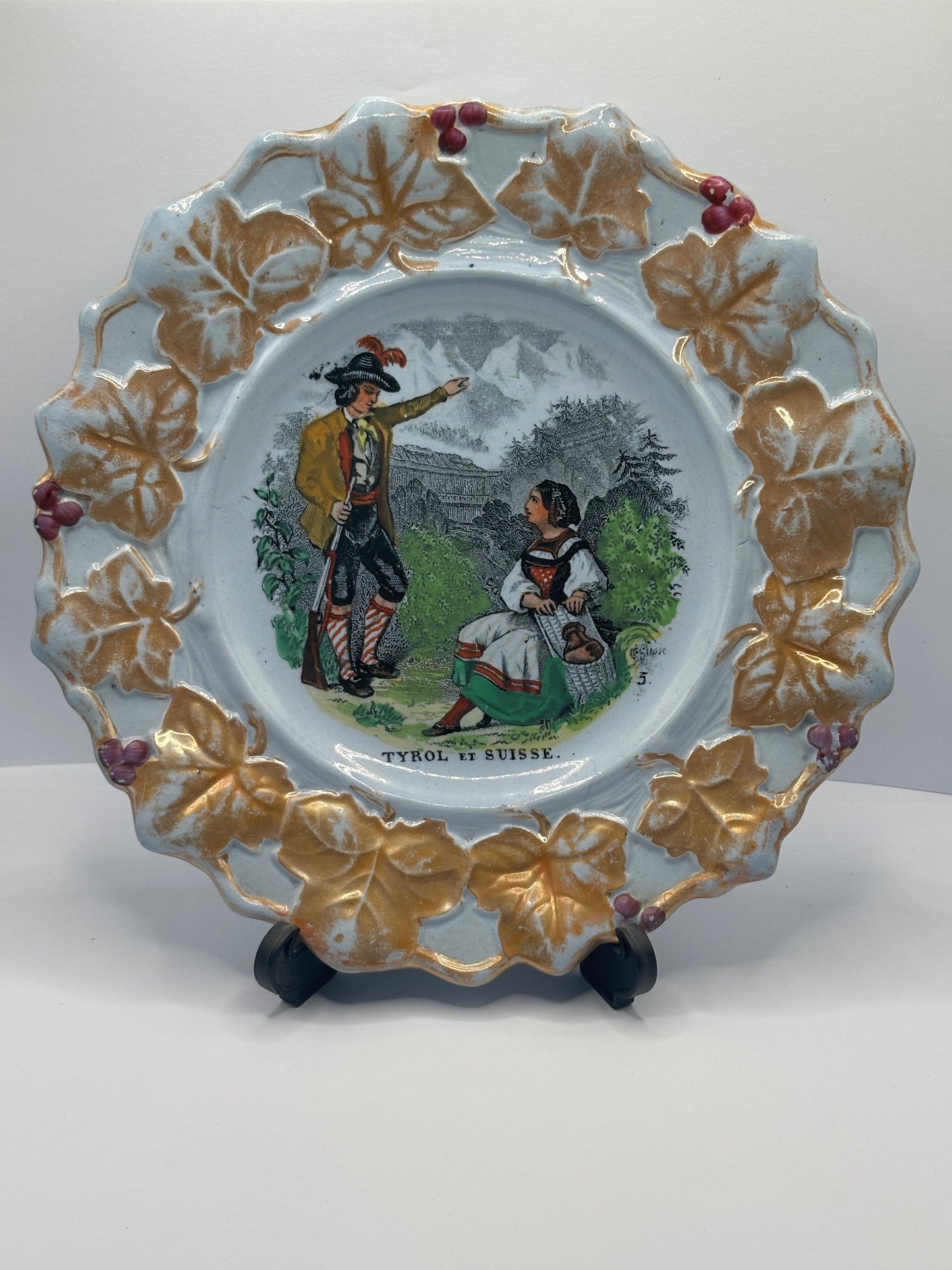 Antique porcelain plate