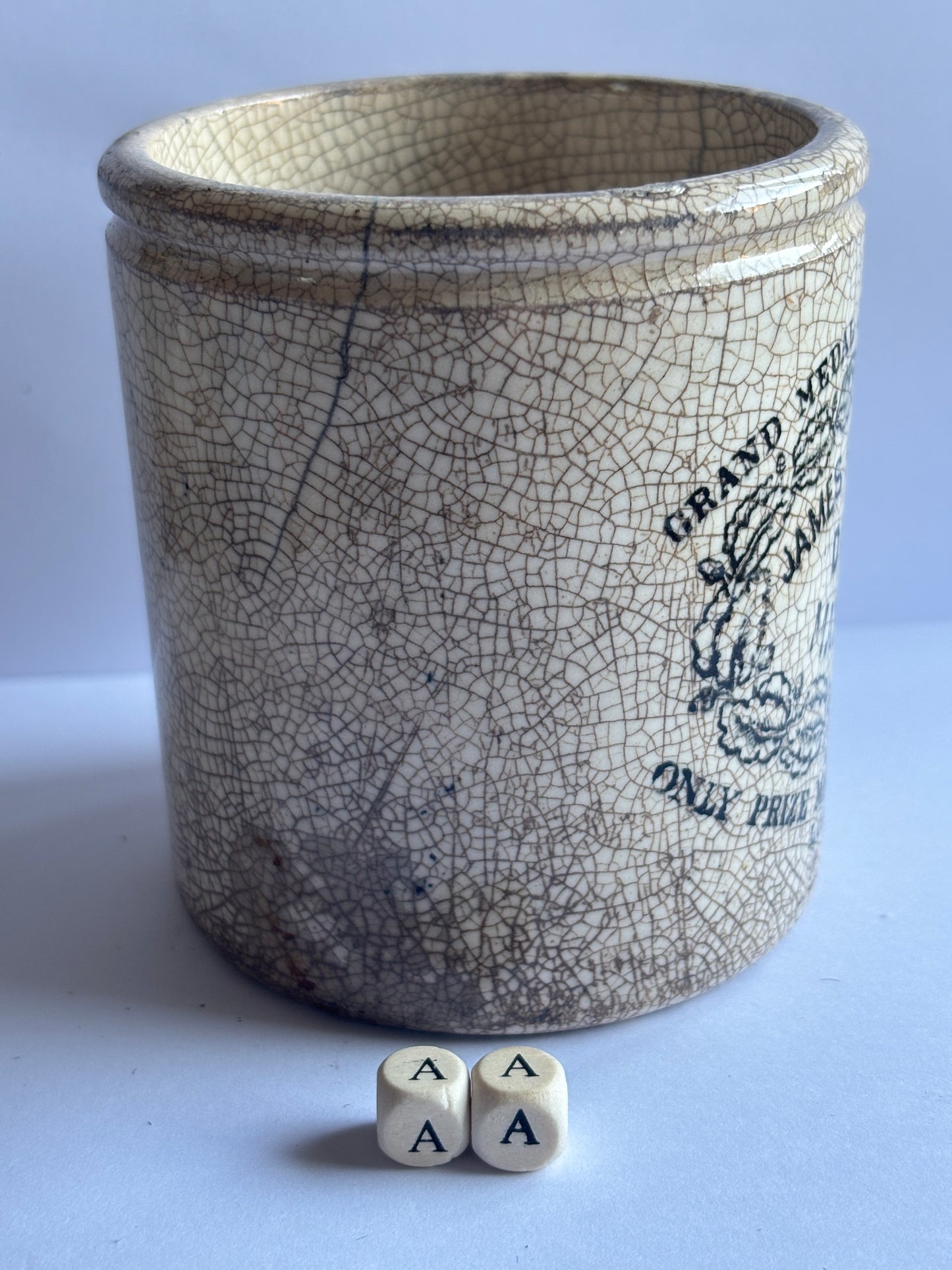 Old 1lb James Keiller dundee marmalade jar (aa)