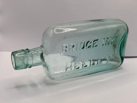 Old glass flask, Bridge inn Heeley