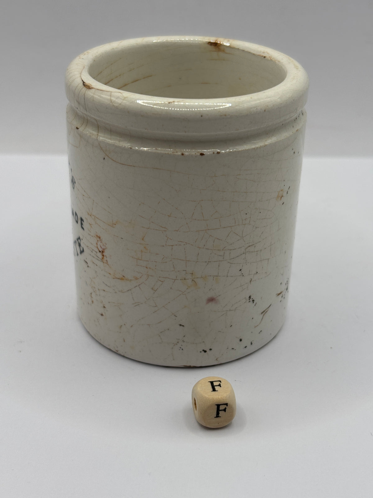 Old stoneware advertising jar, Sainsburys Bloater paste (F)