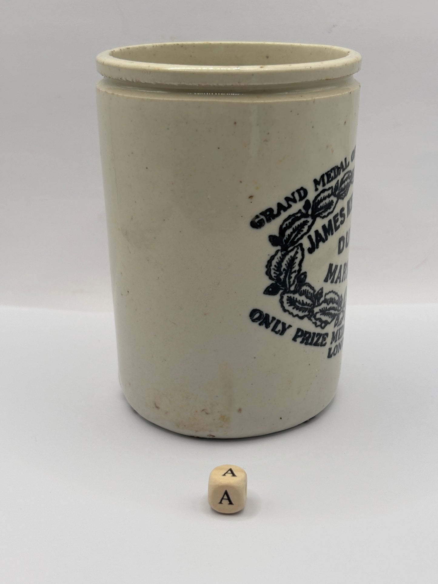Old 1lb James Keiller Dundee marmalade jar (a)