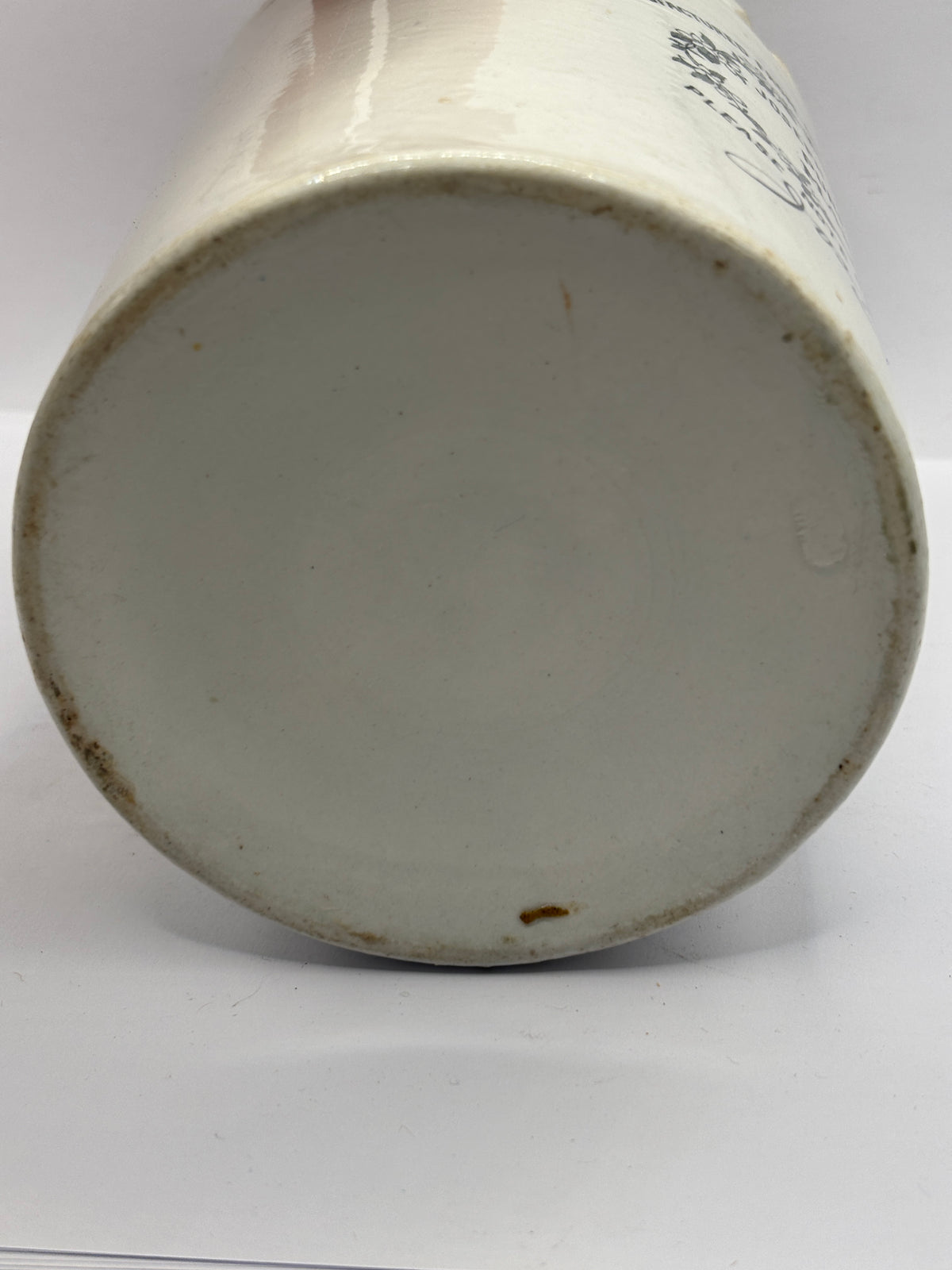 Old large rare 3lb stoneware marmalade pot, Joseph Bird & Sons pure scotch marmalade