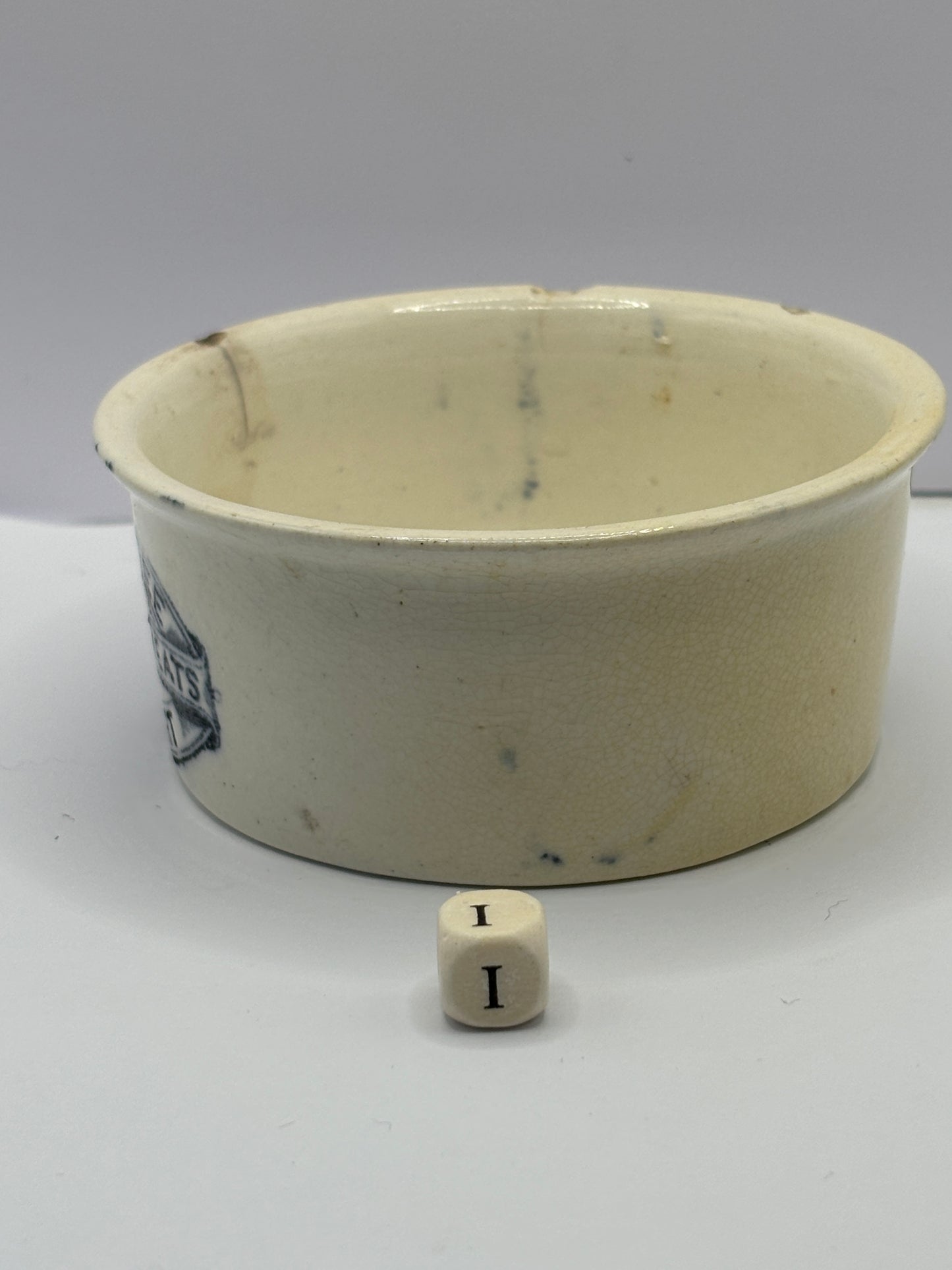 Plumtree home potted meats advertising pot. (i)