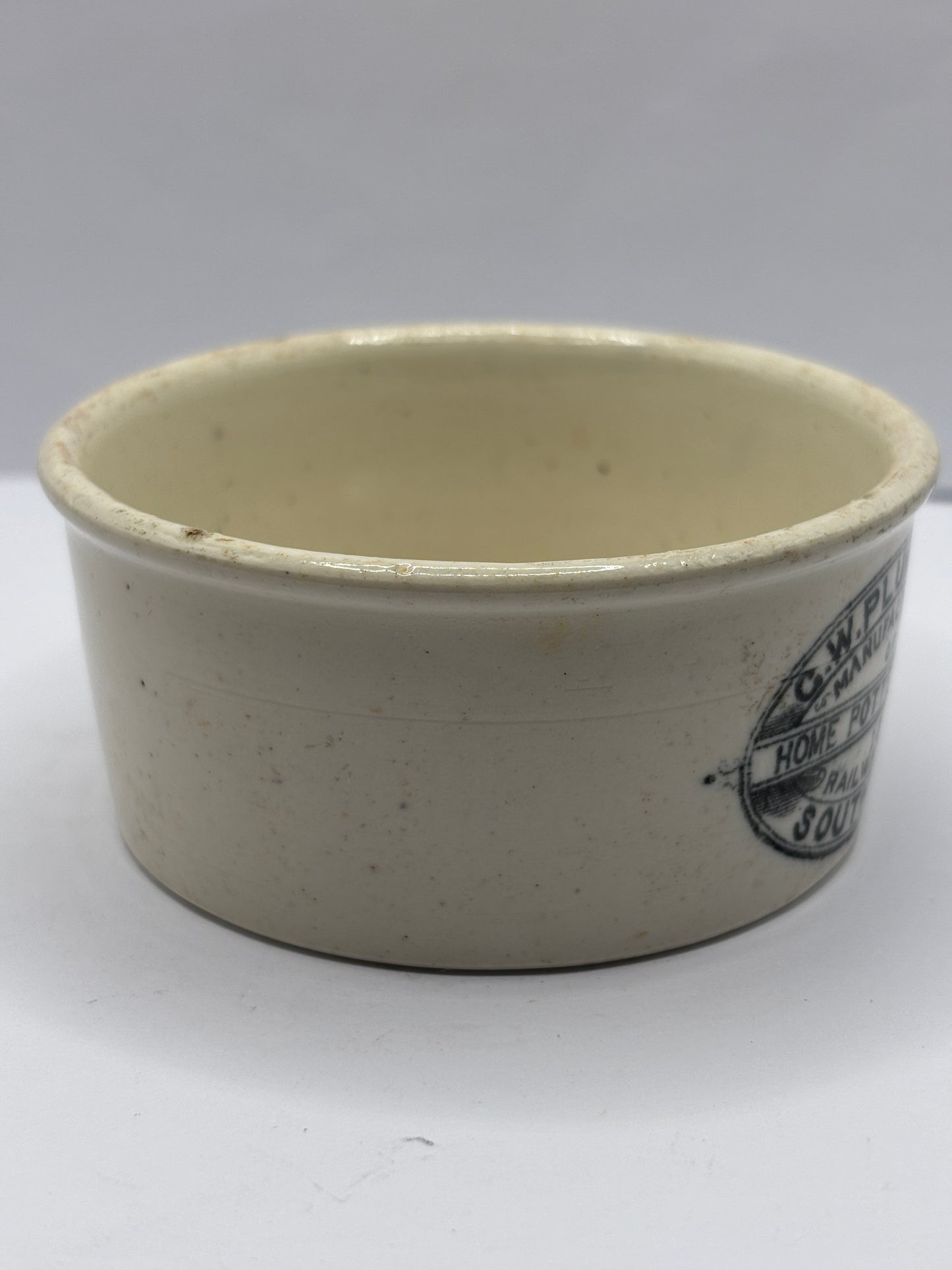 Plumtree home potted meats advertising pot