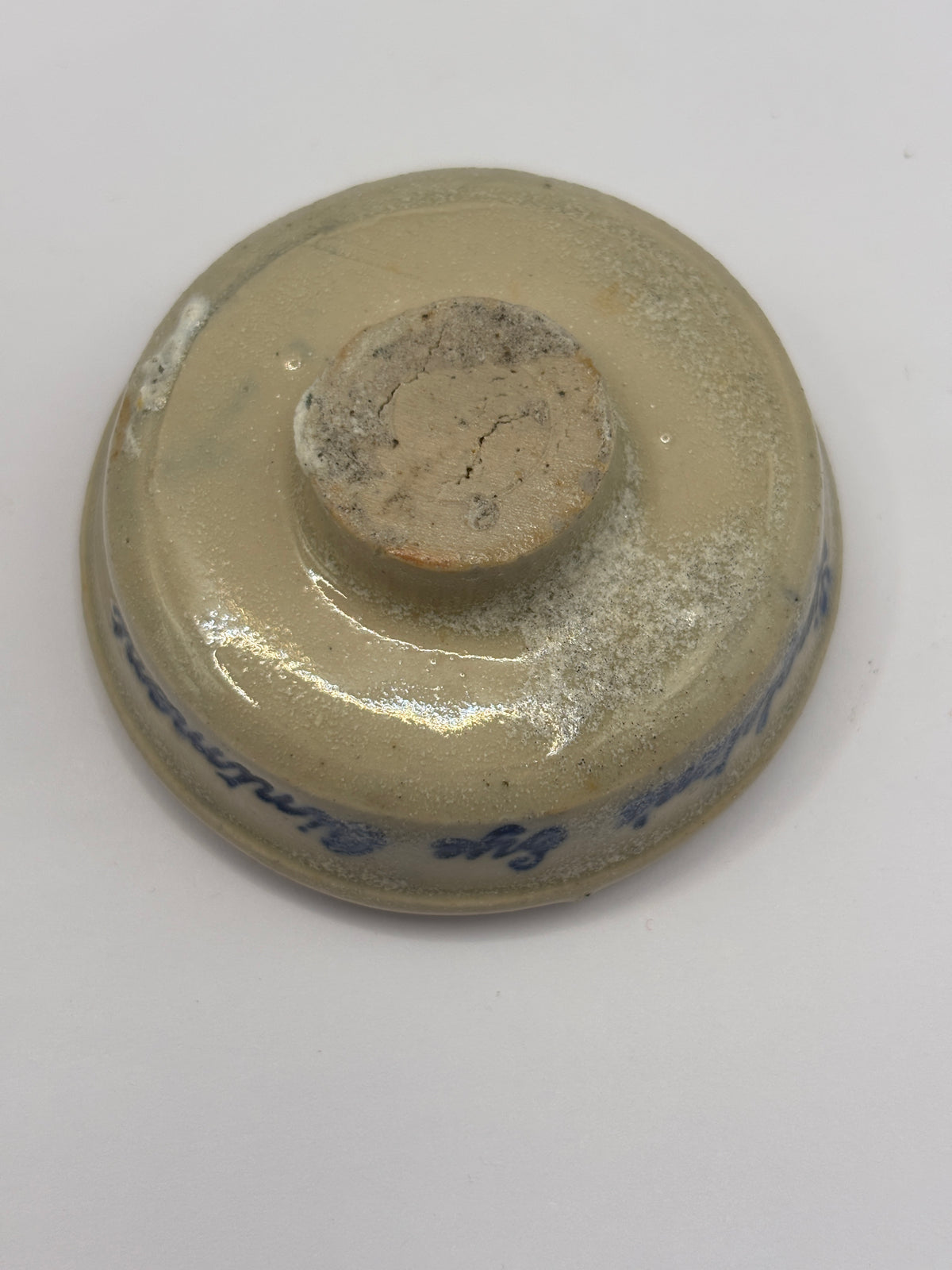 Old small stoneware eye ointment