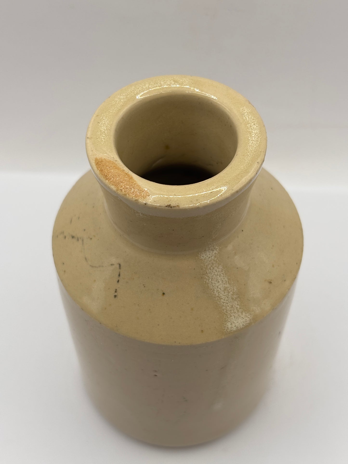 Old plain stoneware jar