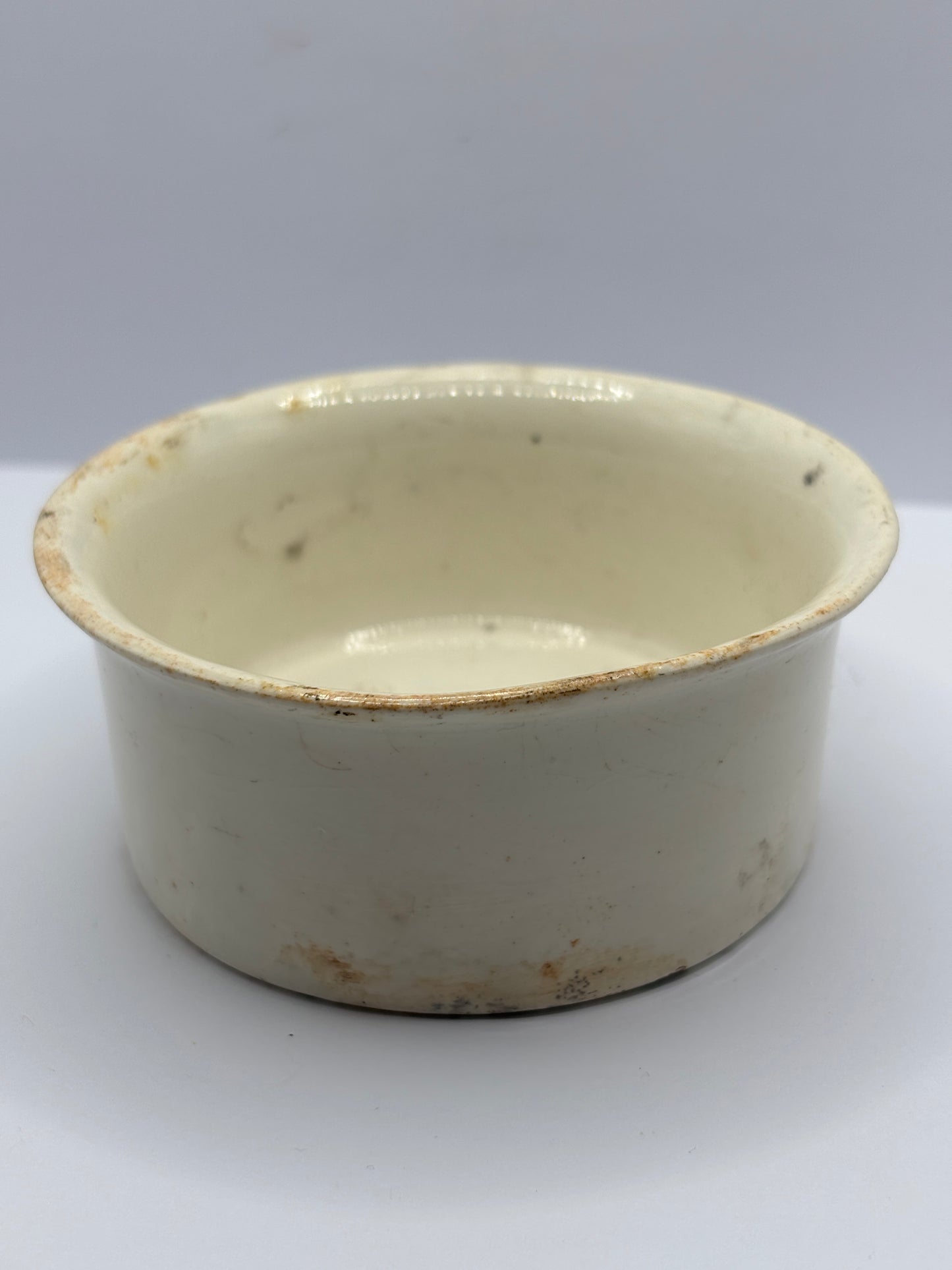 Old Springfield advertising meat paste pot, potted meat