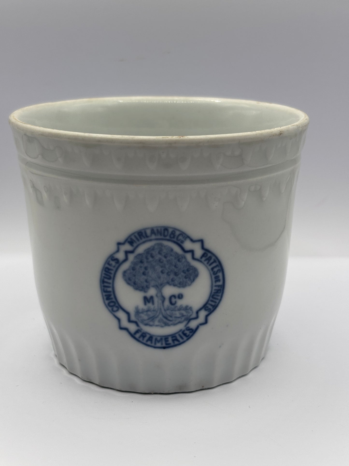 Old belgian jam pot, preserve jar