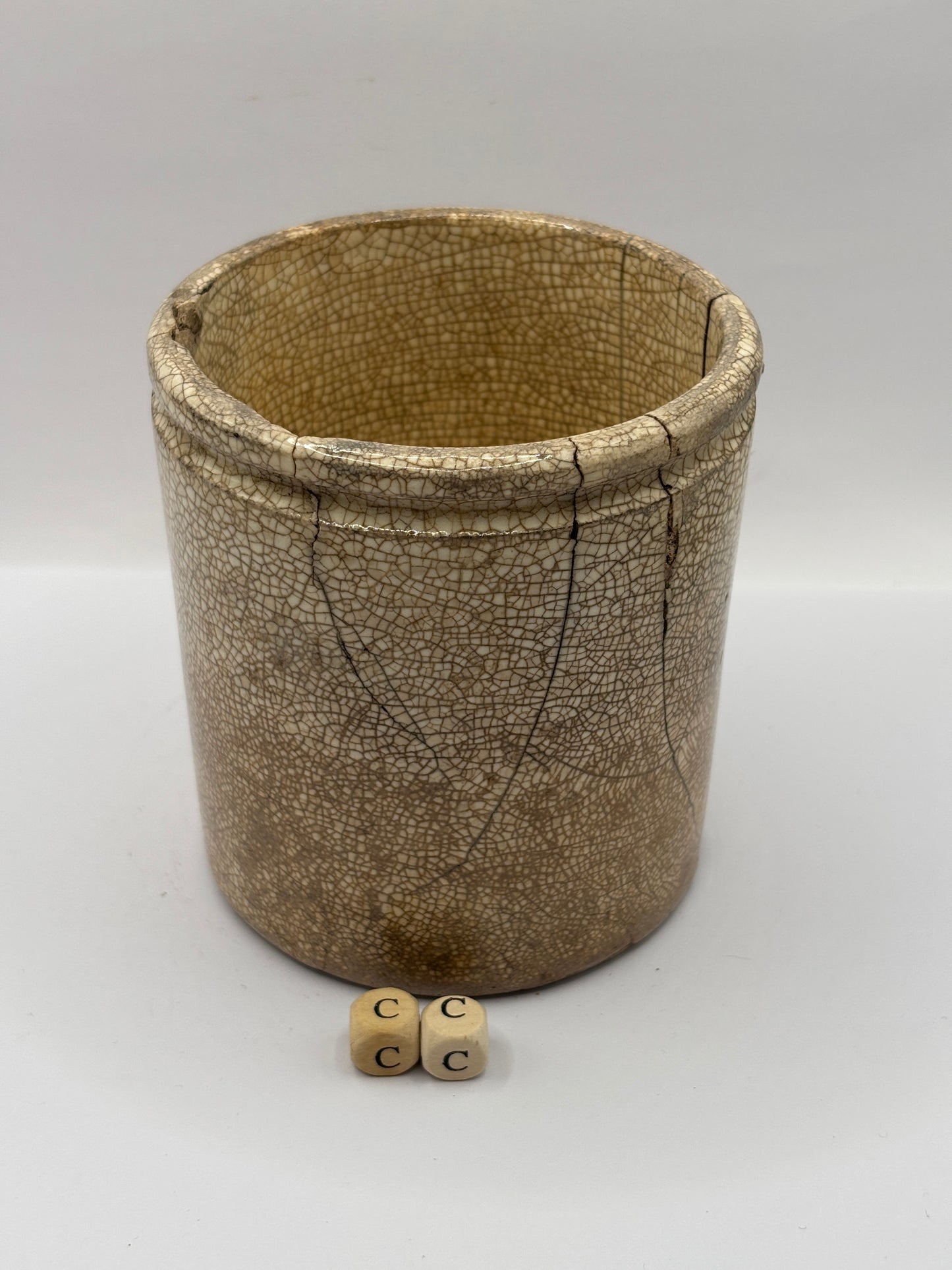 Old 1lb James Keiller Dundee marmalade Jar (cc) damaged