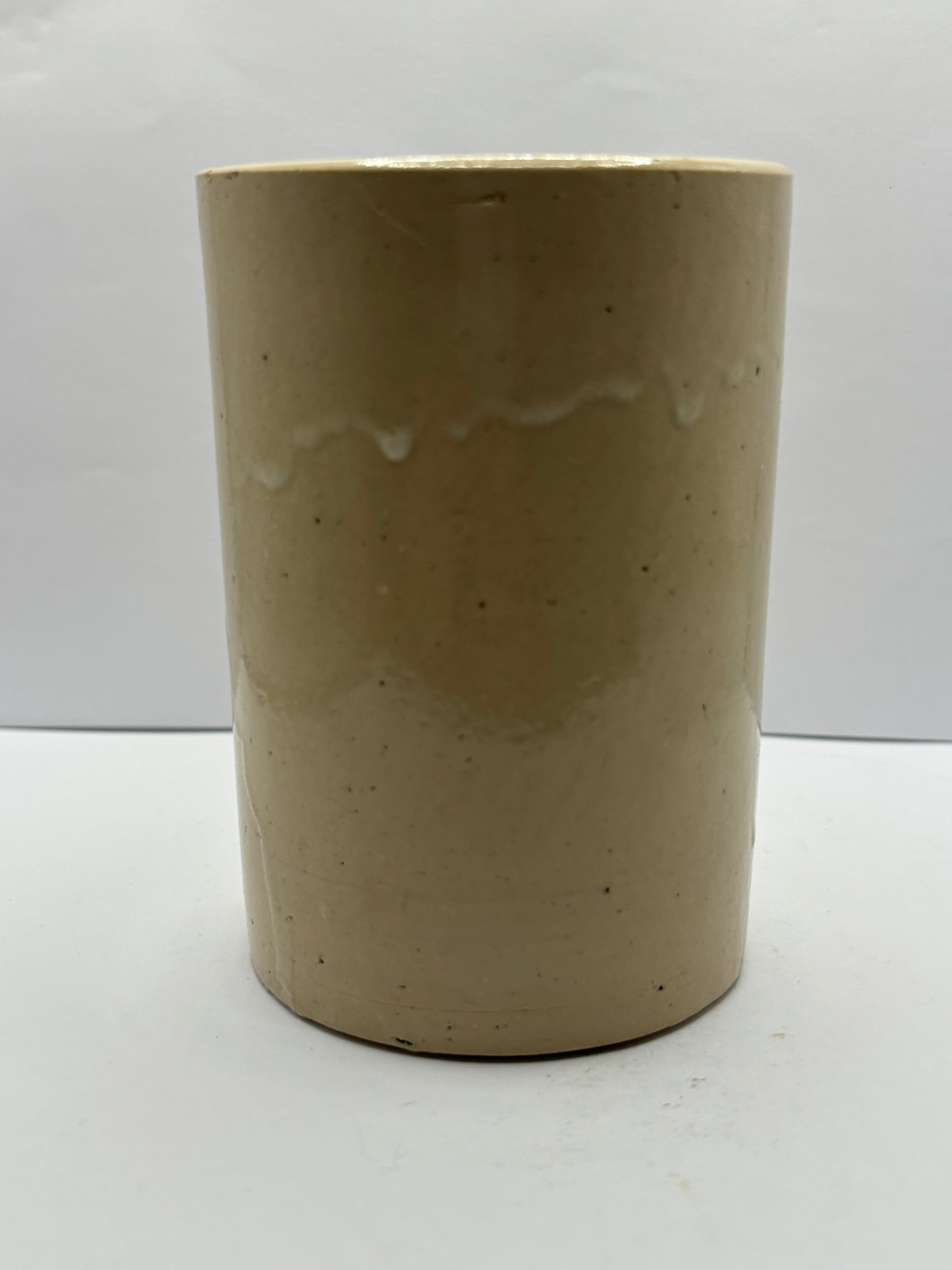 Stamped stoneware cheese pot, meadow sweet cheese