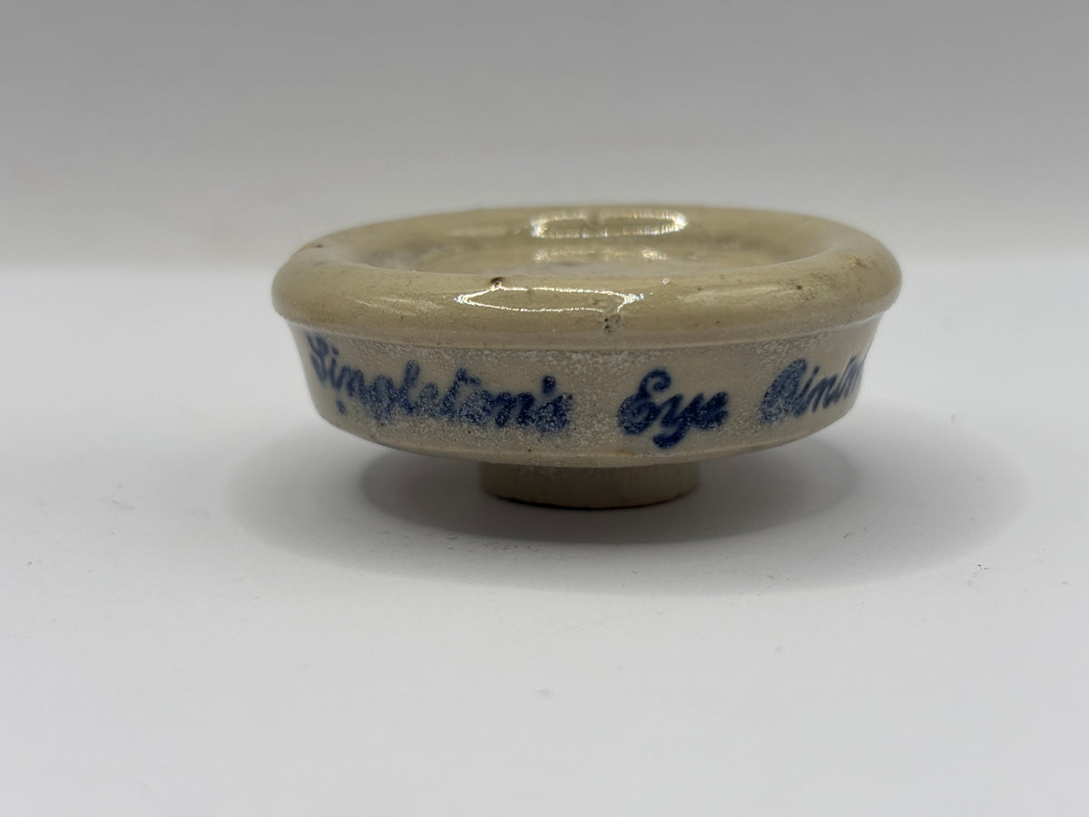 Old small stoneware eye ointment