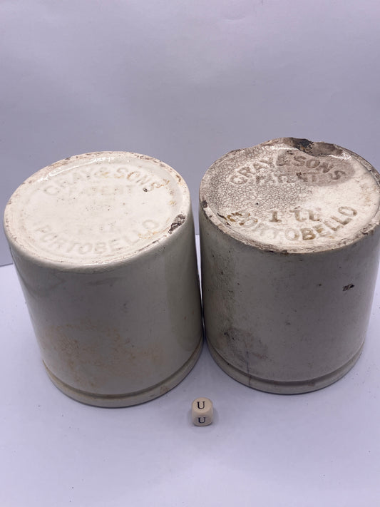 Gray & sons advertising jam & marmalade pots (u)