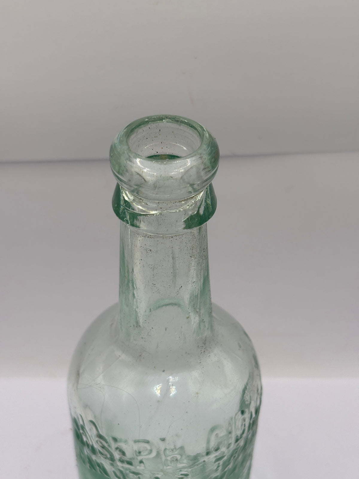 Old advertising beer bottle, King Canute, Joseph Gidman, Manchester