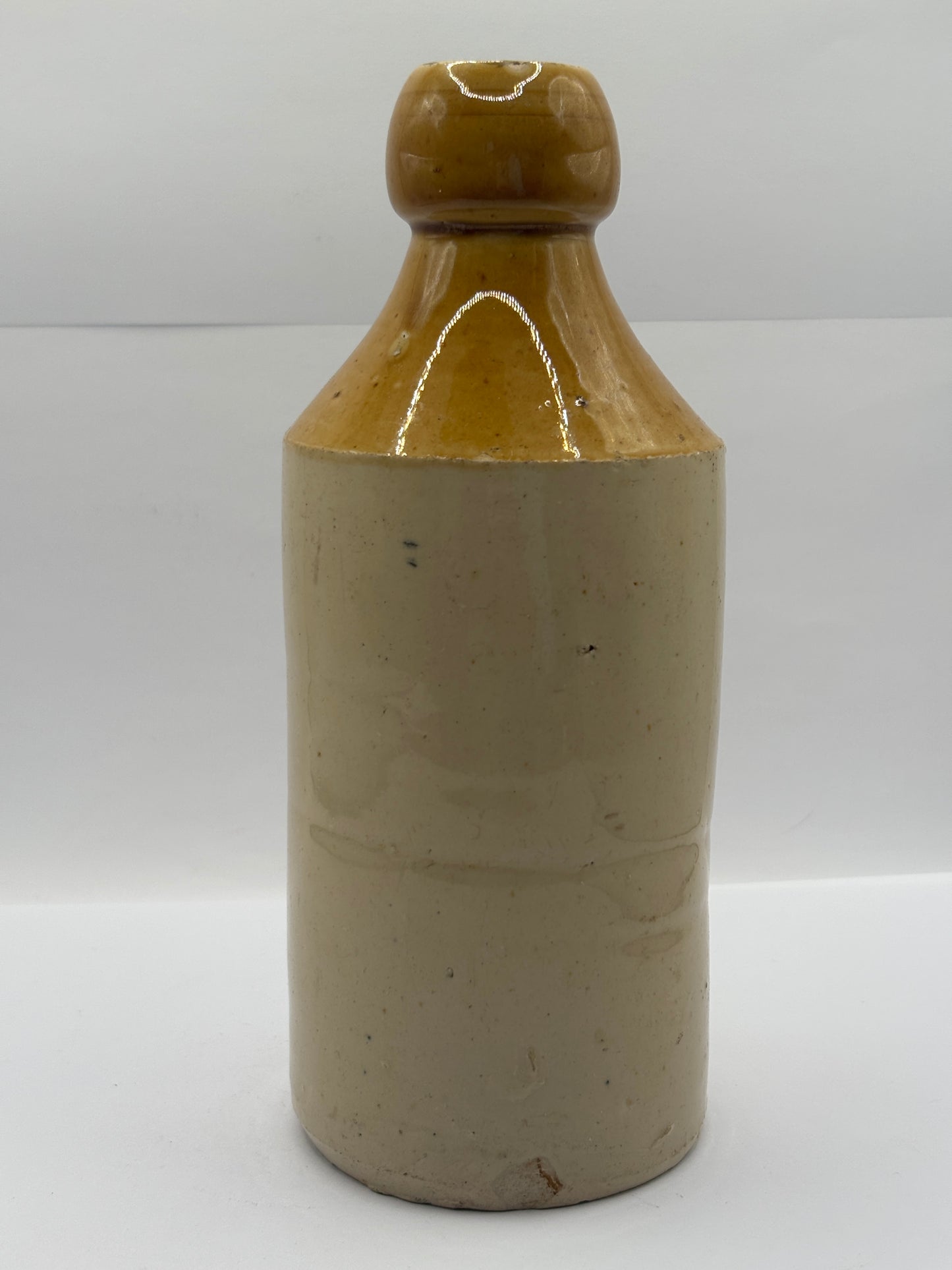 Old stoneware ginger beer bottle, Hancock & Co Cardiff