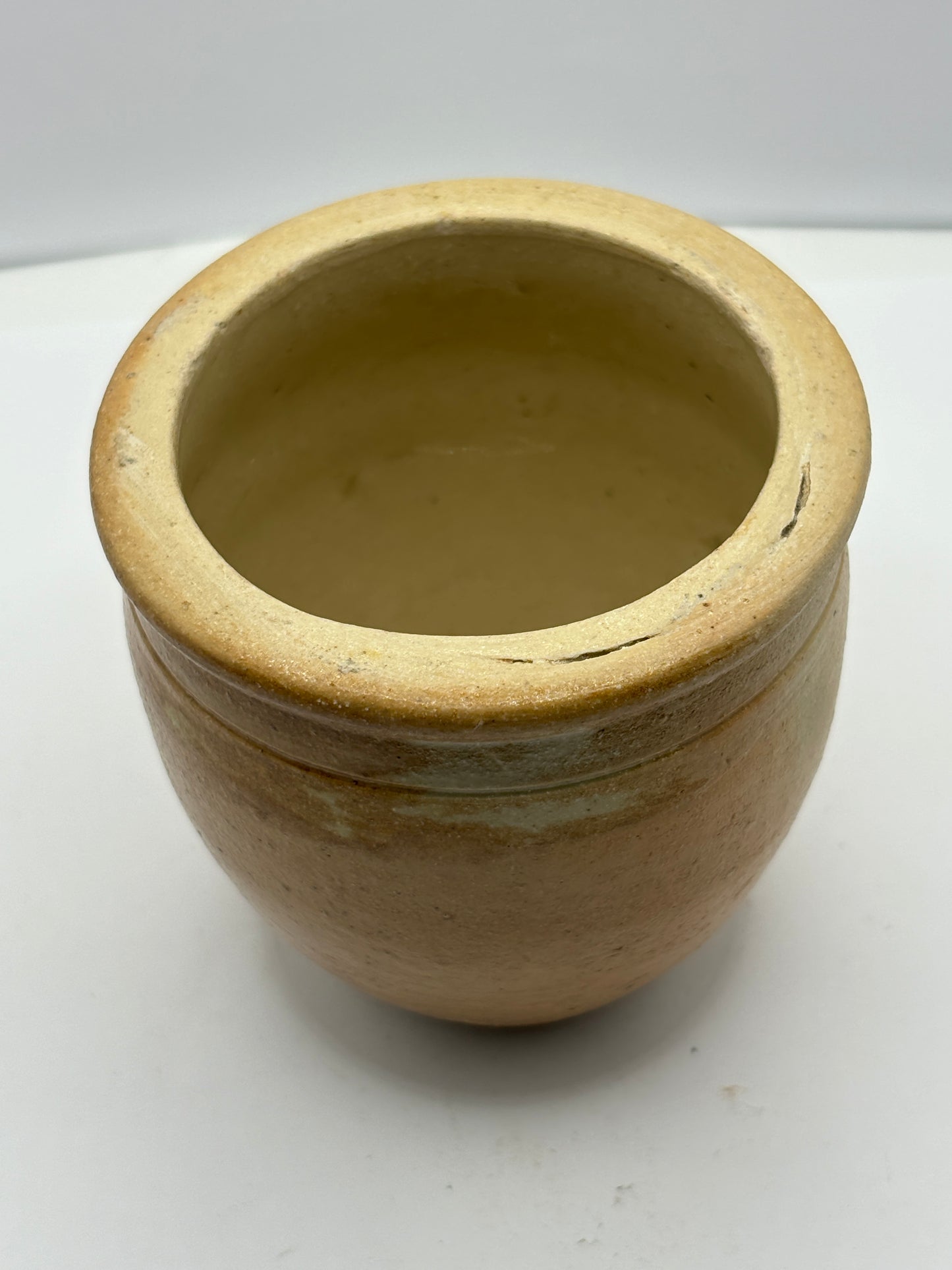 Small brown stoneware bowl