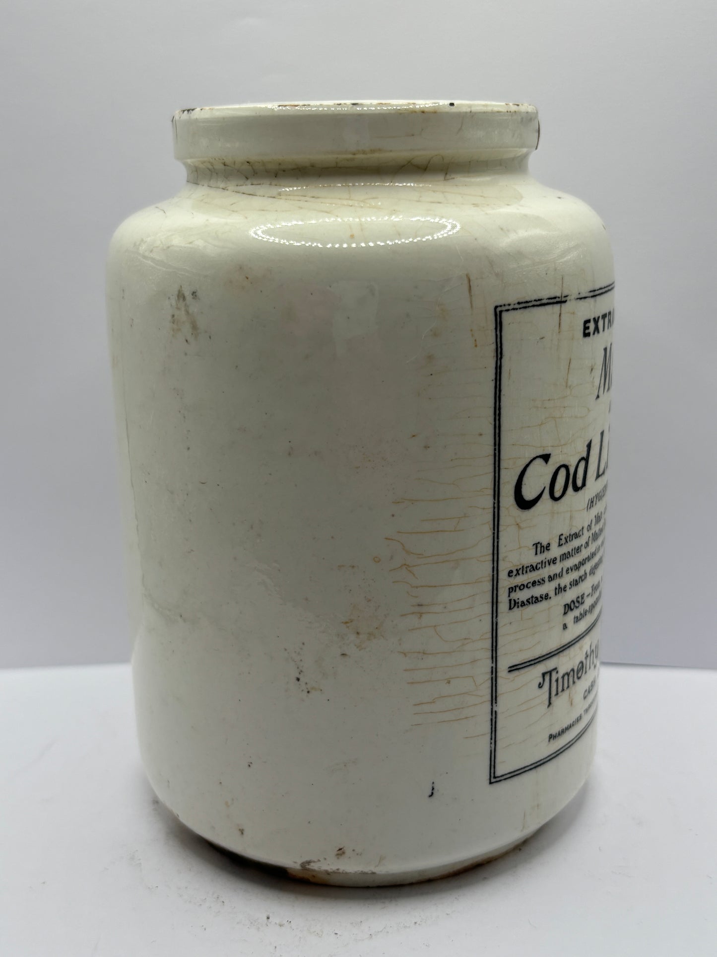 Extract of malt & cod liver oil jar