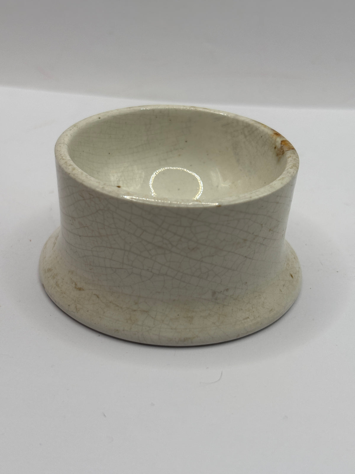 Old stoneware night light holder. King Alfred Night light holder