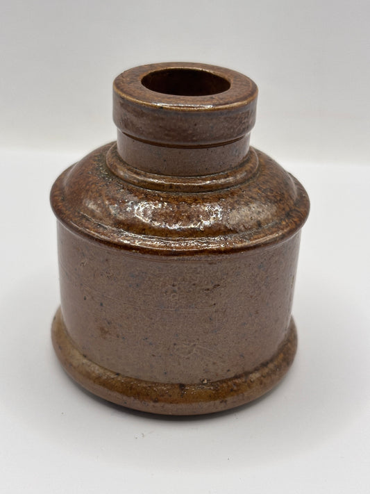 Old stoneware ink bottle, inkwell