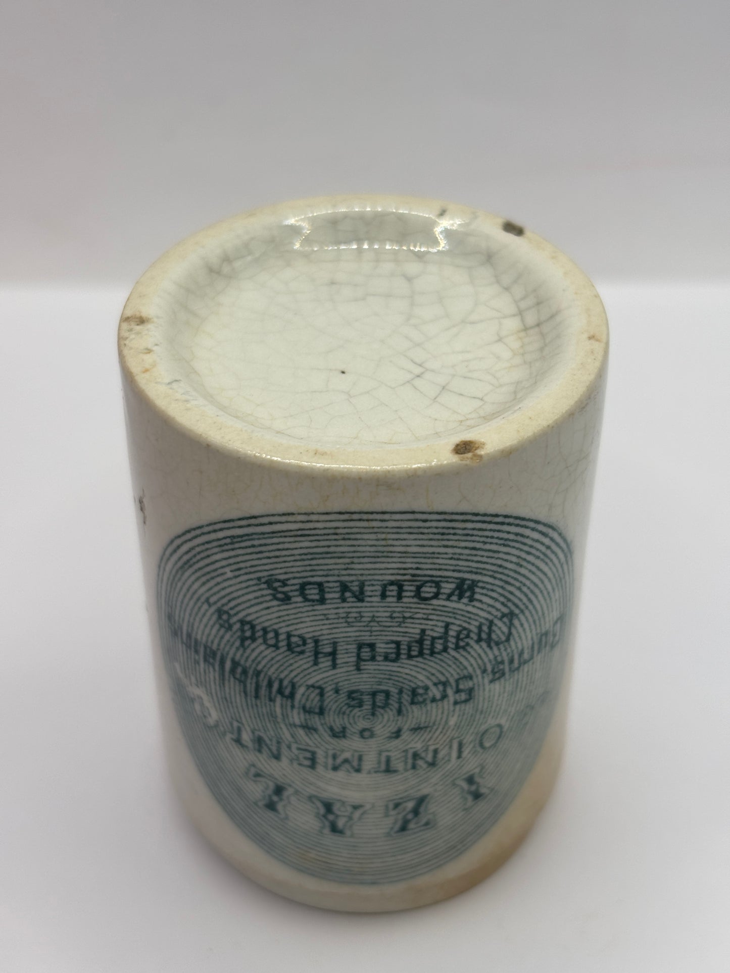 Old advertising ointment pot, IZAL ointment