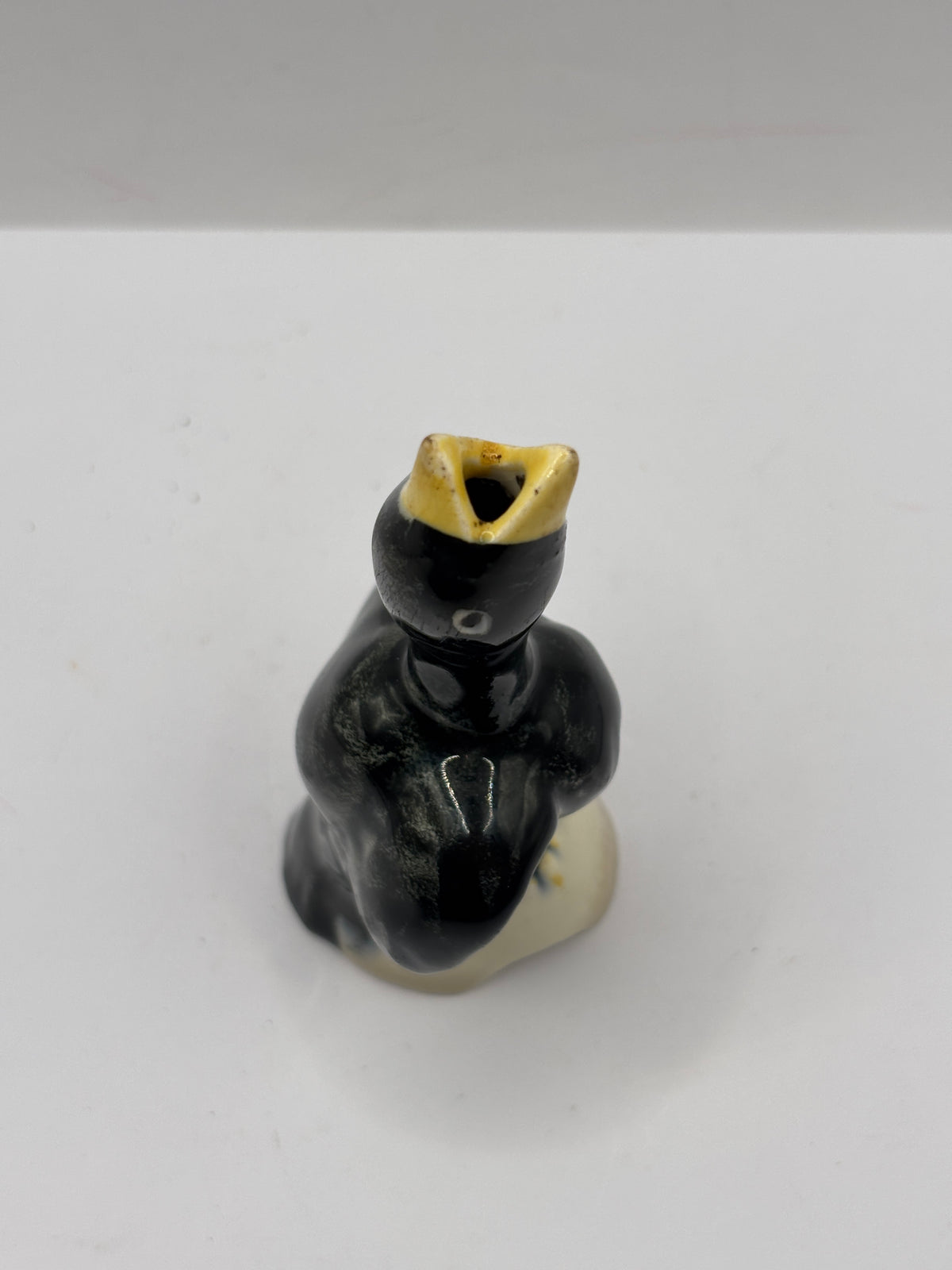 Old stoneware pie funnel, pie bird