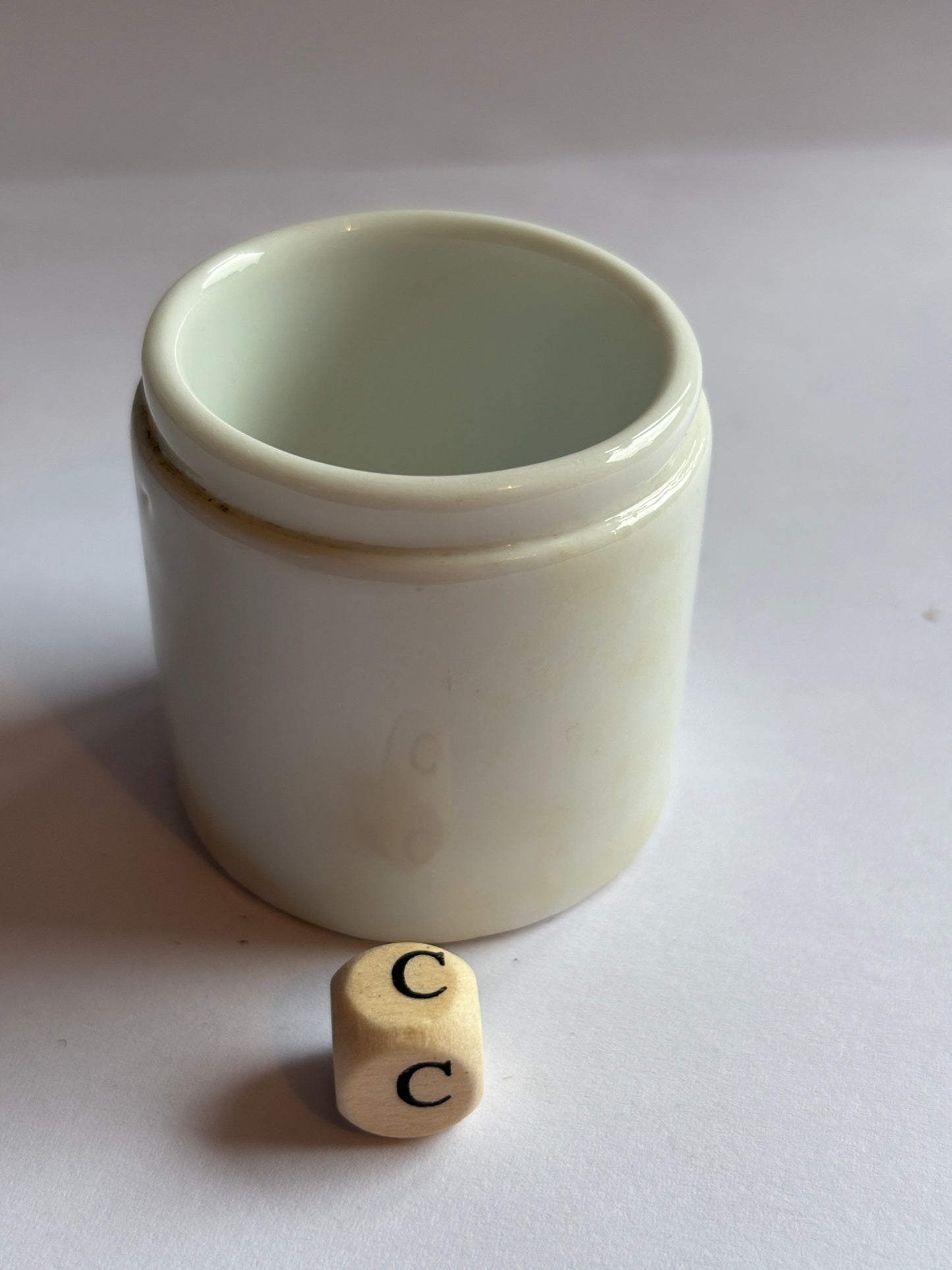 Small advertising Boots cash chemists jar 4cms (c)